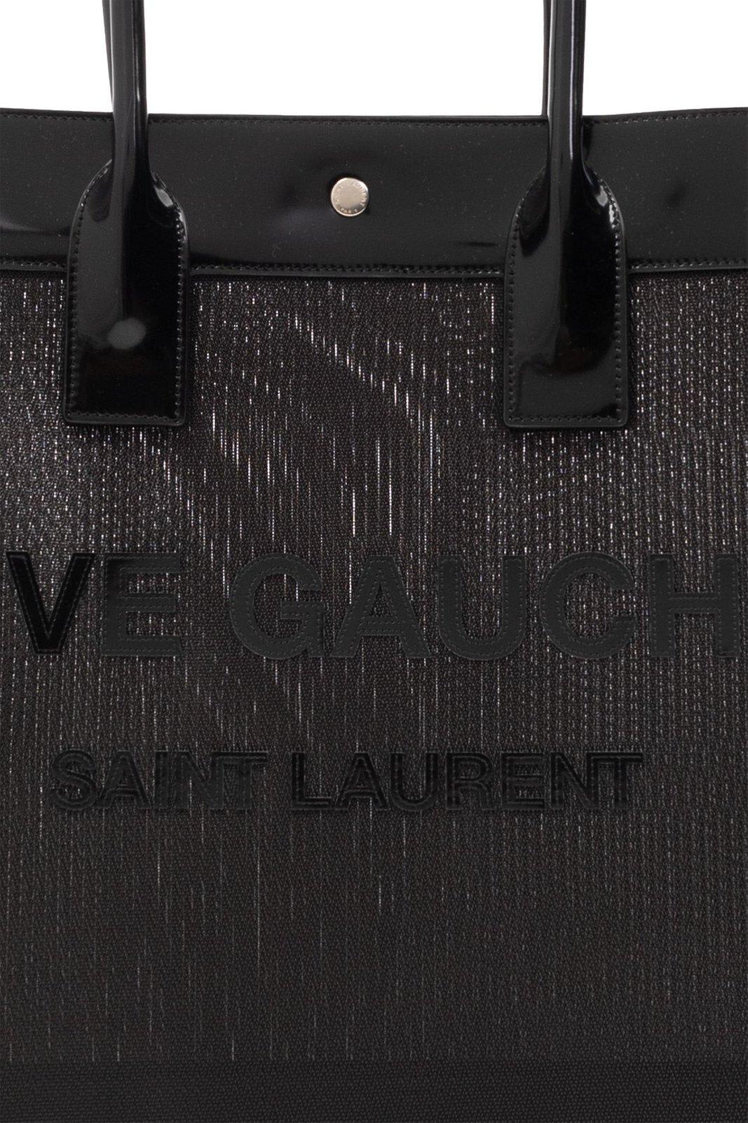 Saint Laurent Rive Gauche Tote Bag In Black