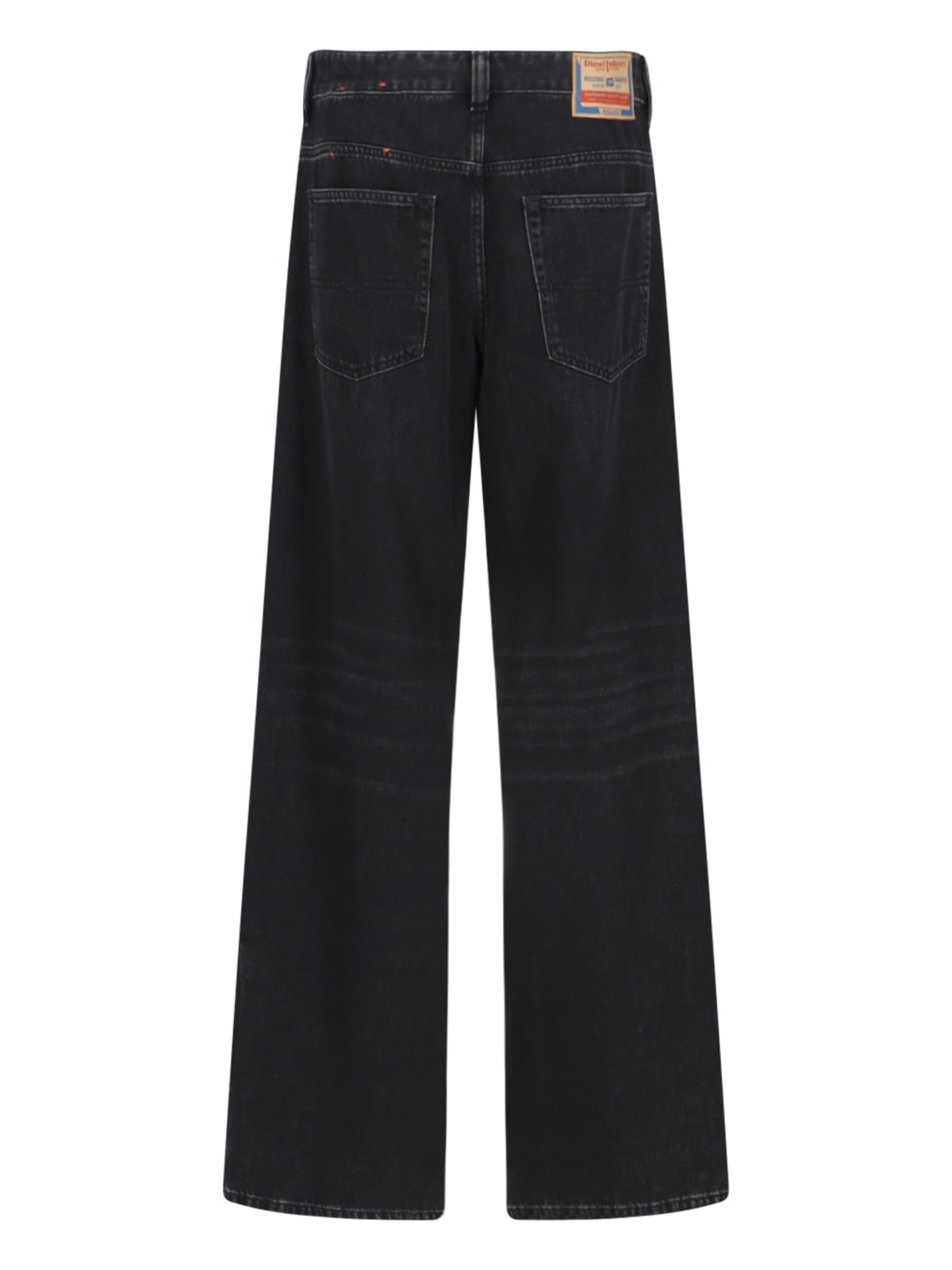 Shop Diesel Straight Jeans 2001 D-macro 09i35 In Nero