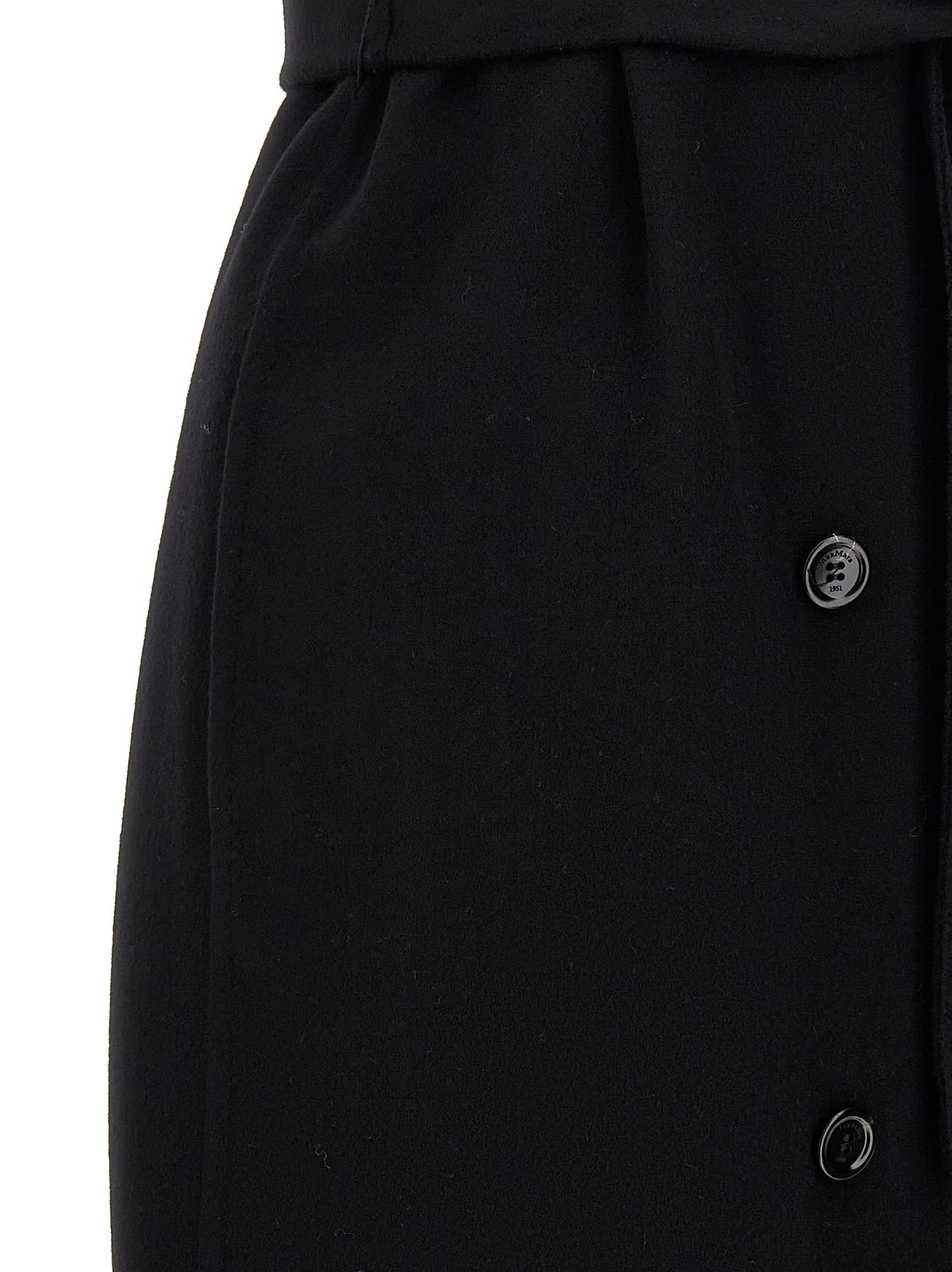 Shop Max Mara Plava Long Vest In Black