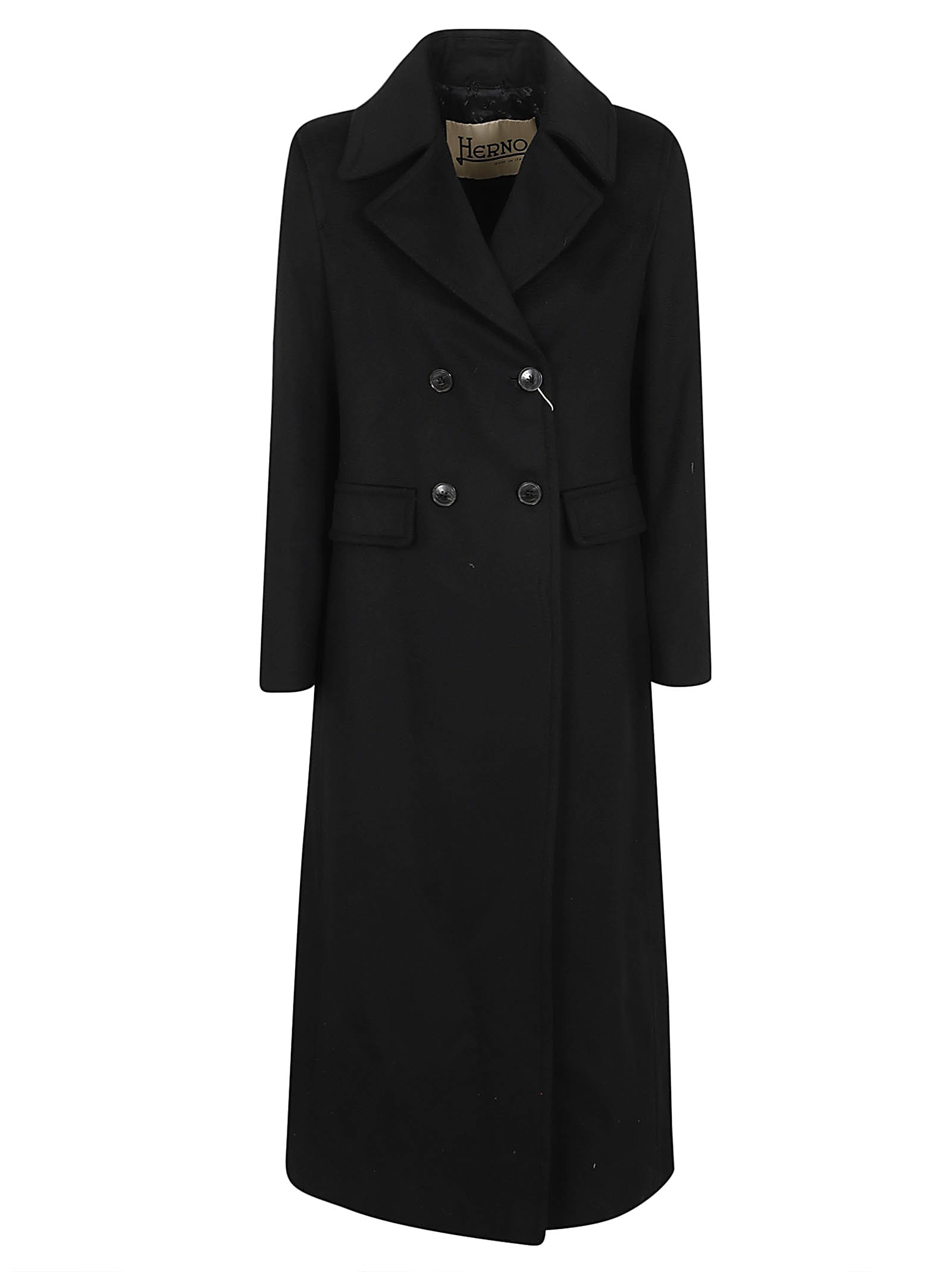 HERNO LONG WOOL COAT 