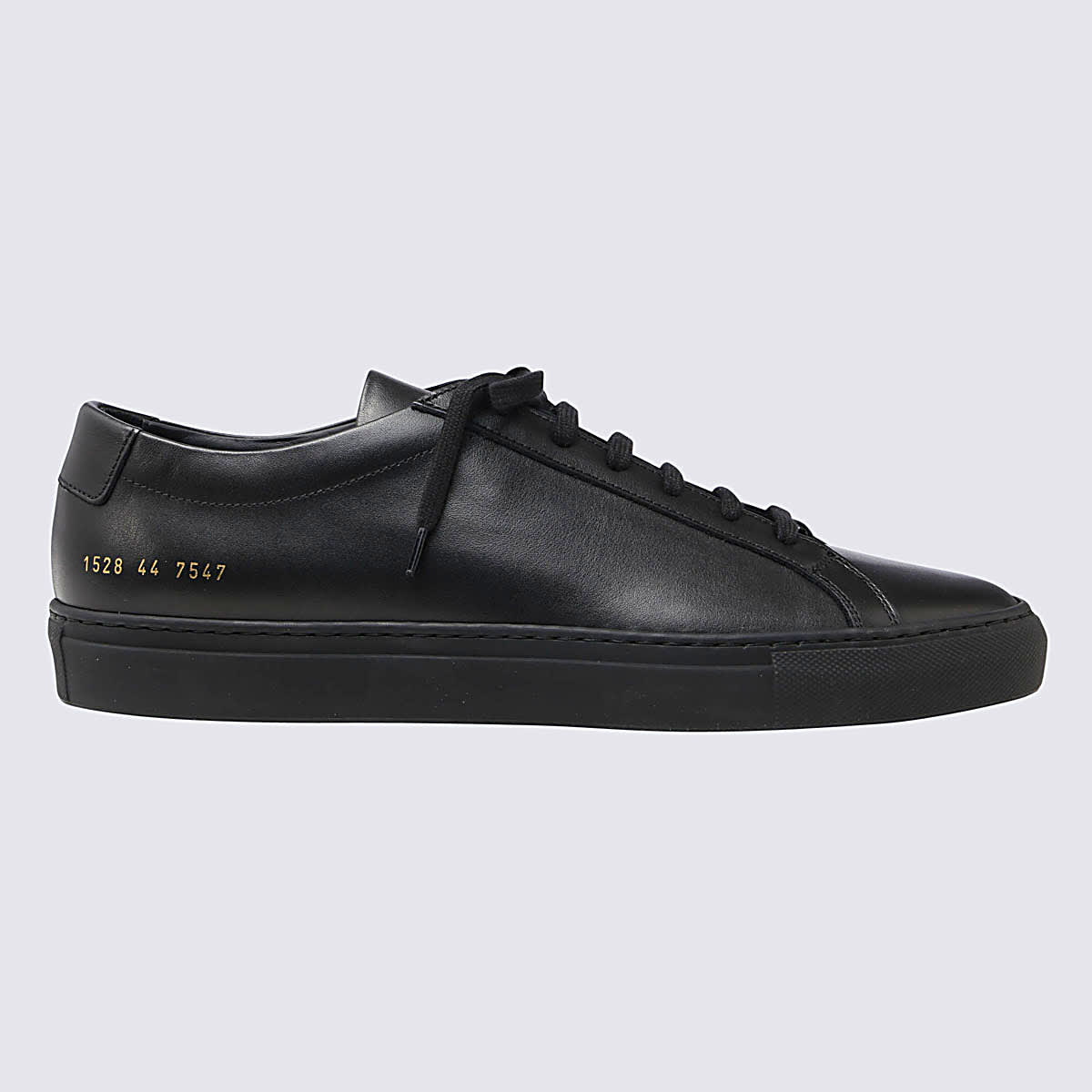 Common Projects Black Leather Original Achilles Sneakers