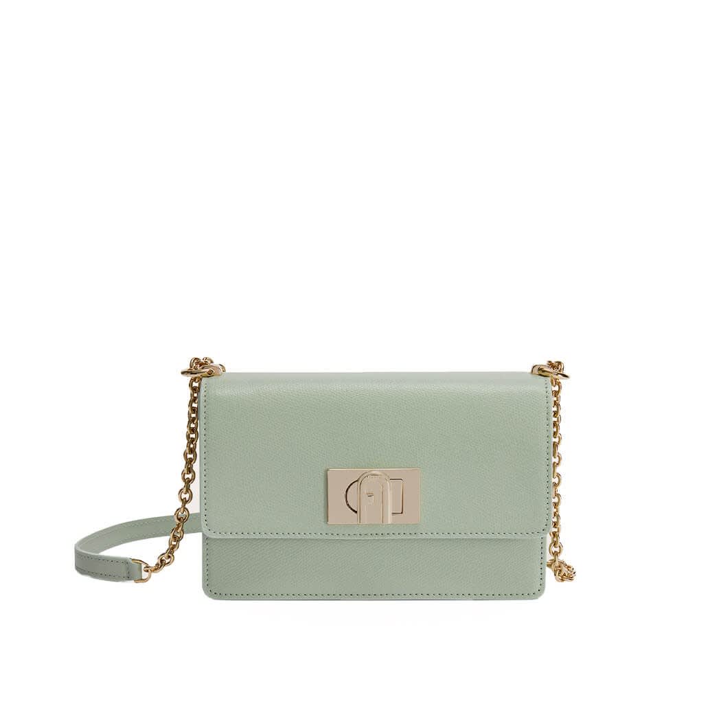 Furla 1927 Mini Leather Crossbody Bag In Verde