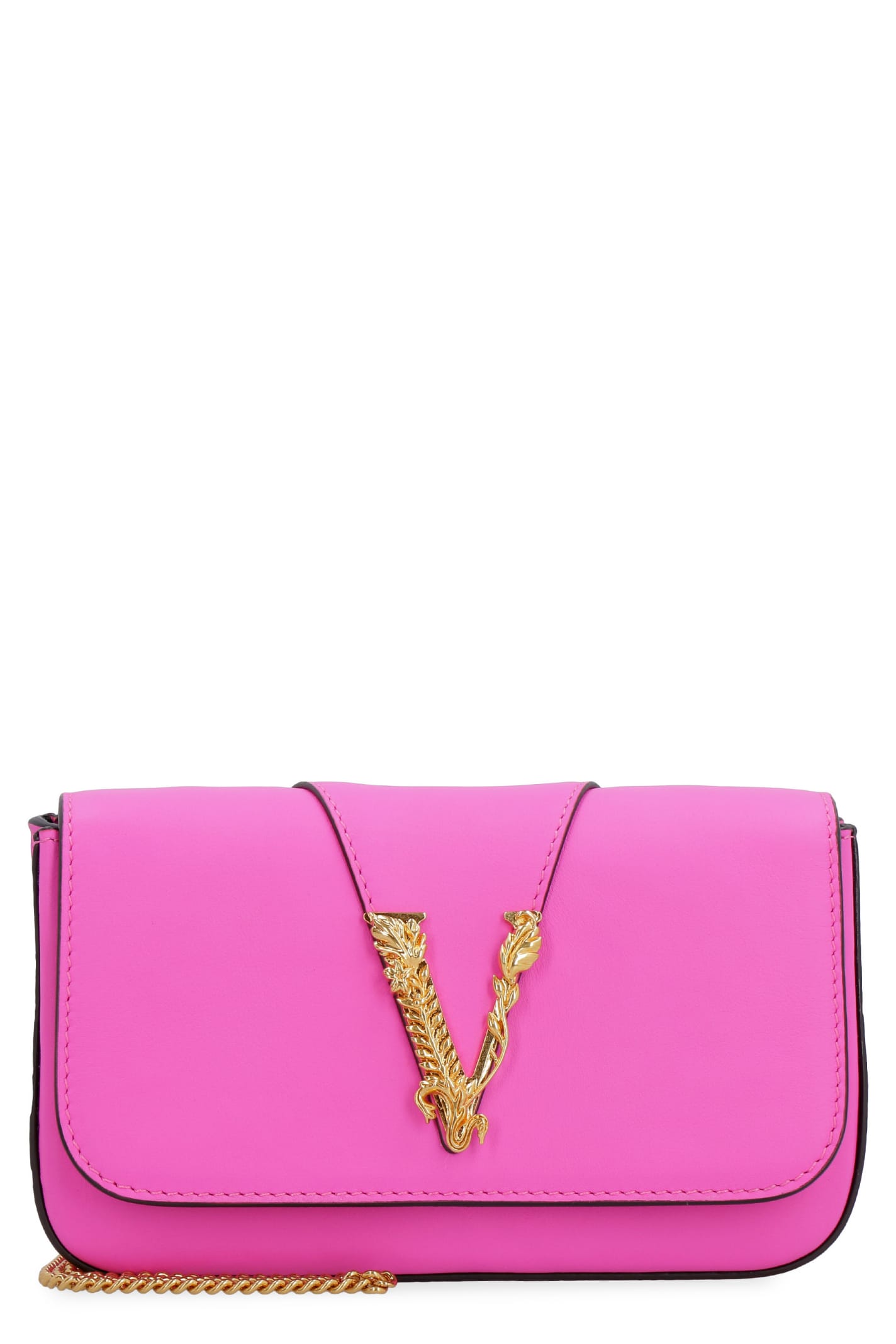 VERSACE VIRTUS LEATHER MINI-BAG,11197250