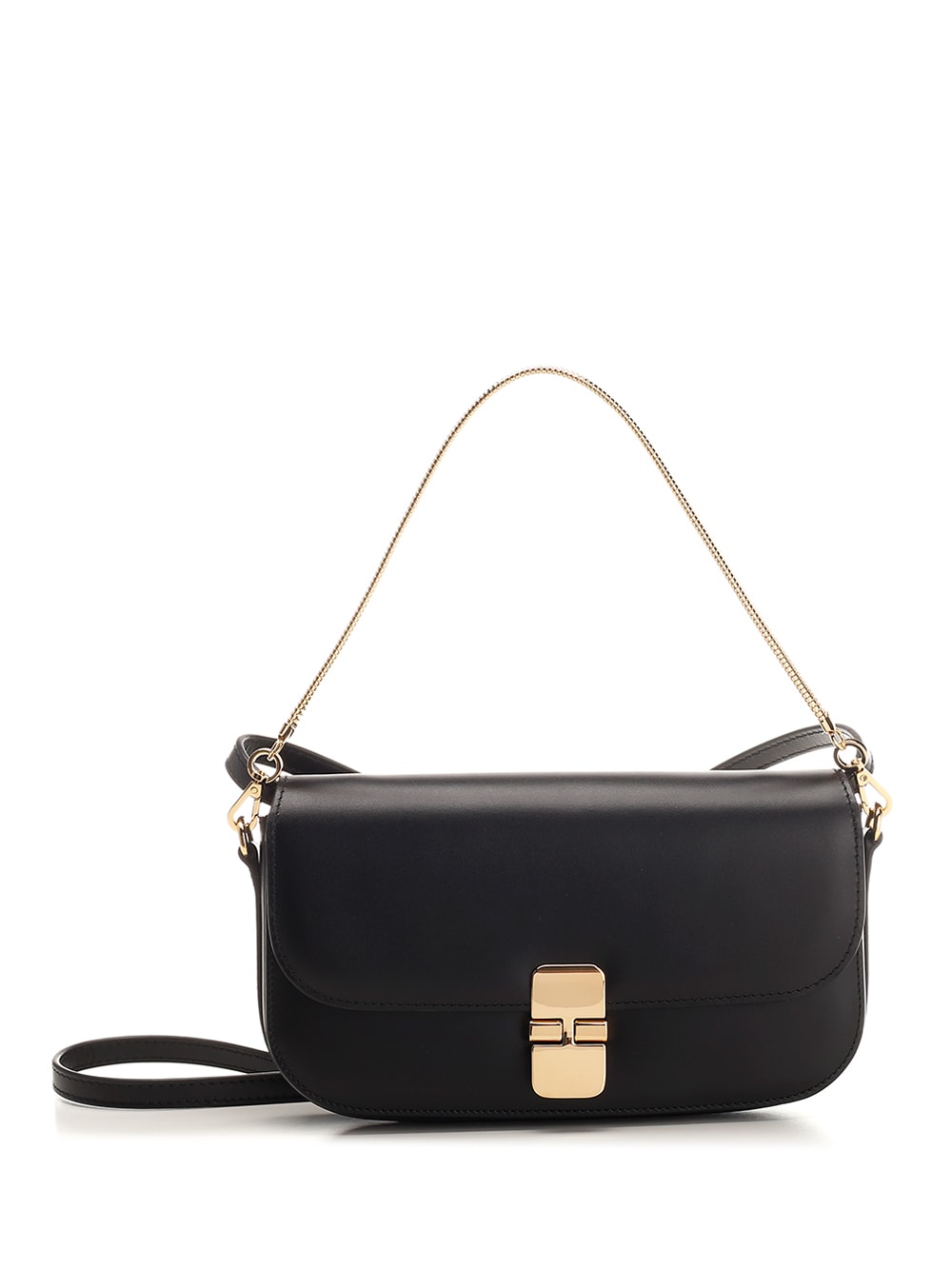 Apc Grace Chaine Shoulder Bag In Black