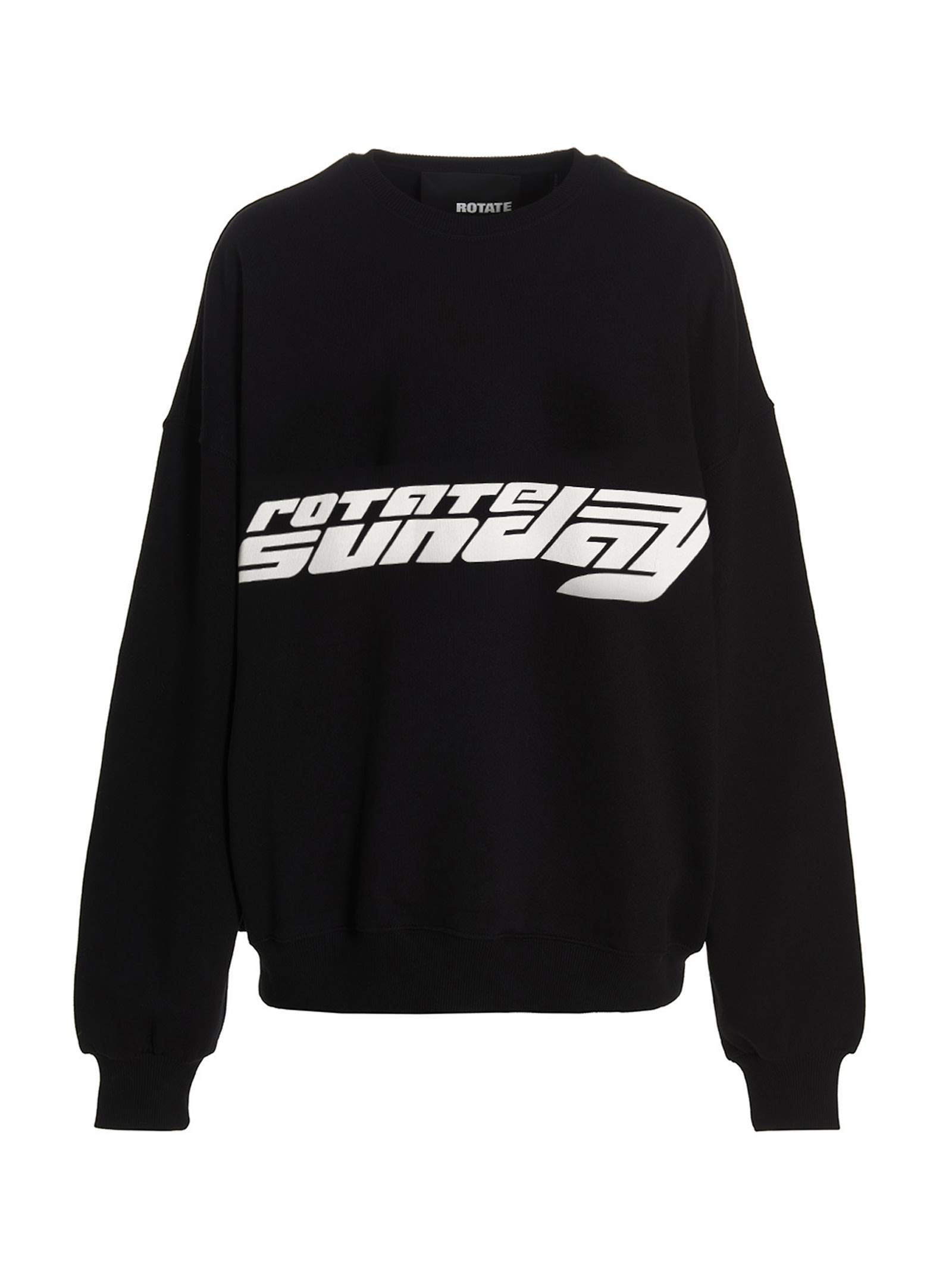 Rotate Birger Christensen Logo Crewneck In Black