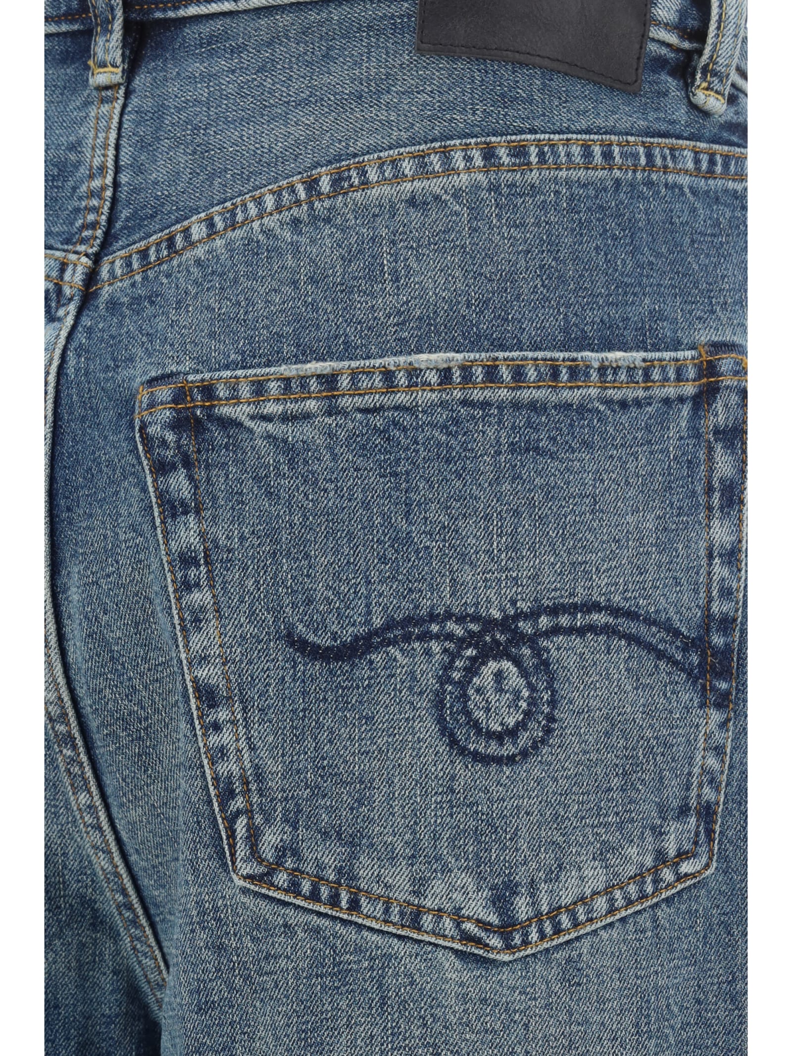 Shop R13 Jeans In Dawson Blue