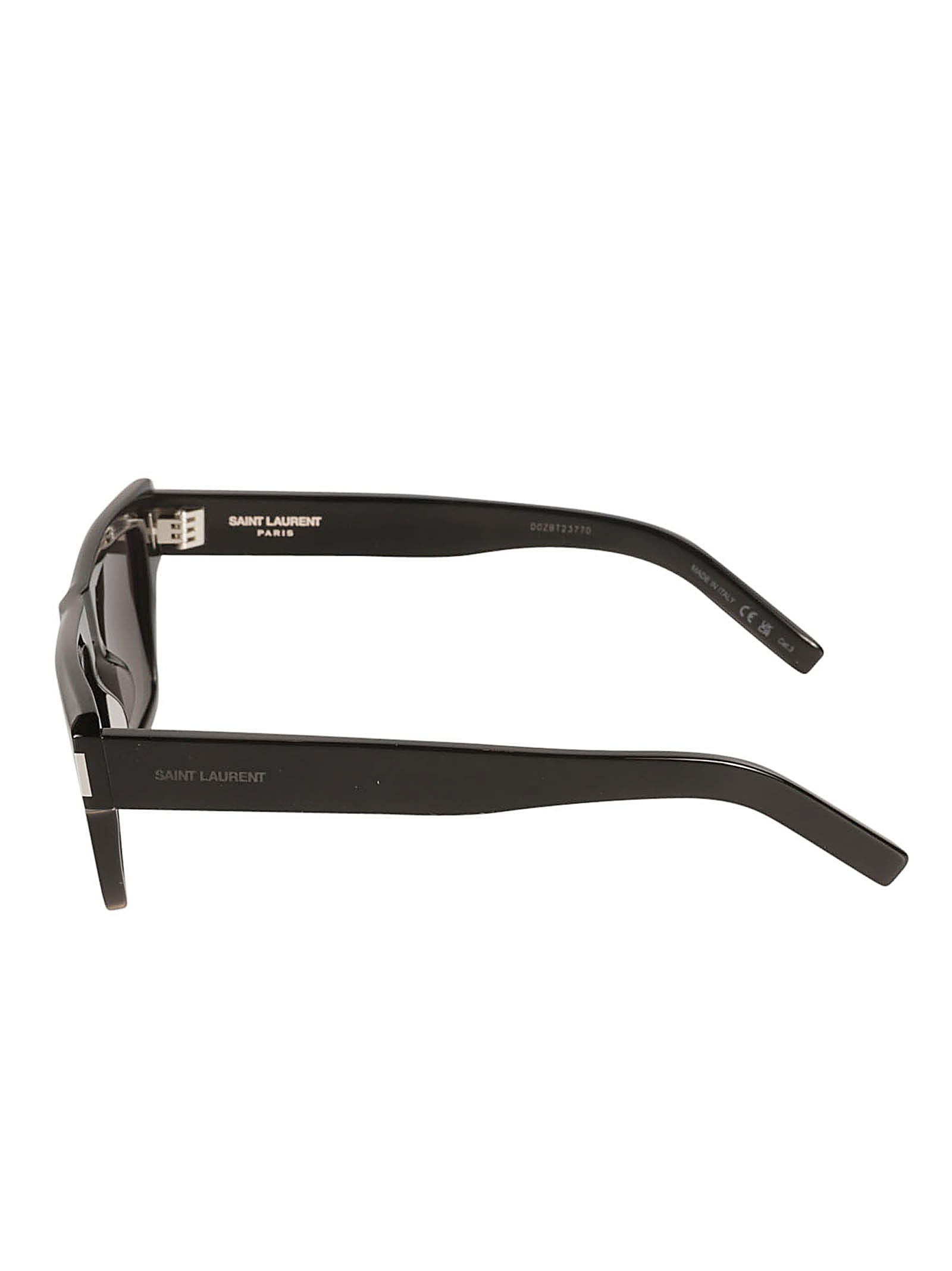 Shop Saint Laurent Square Frame Classic Sunglasses In Black