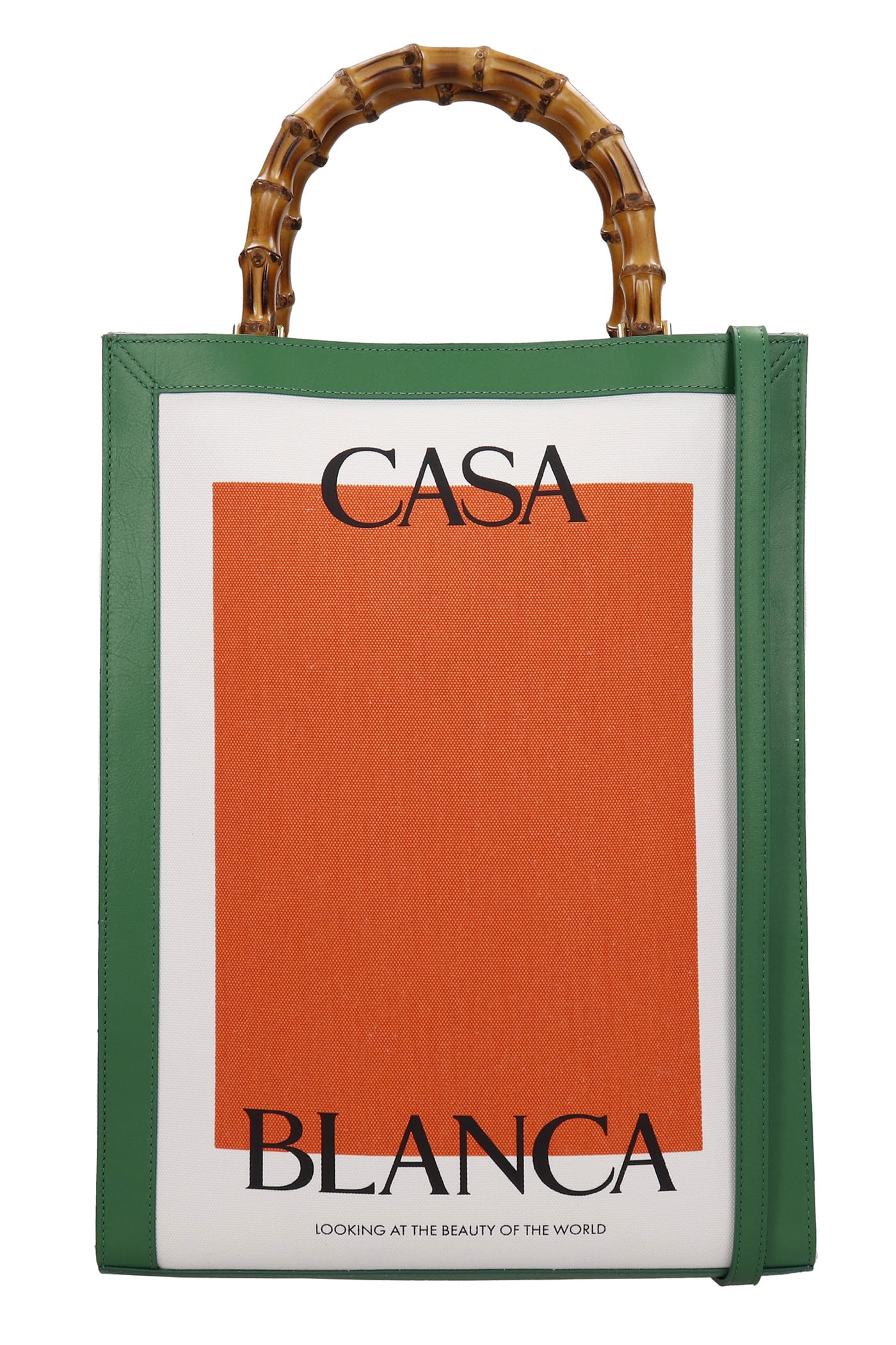 Casablanca Tote In Green Leather
