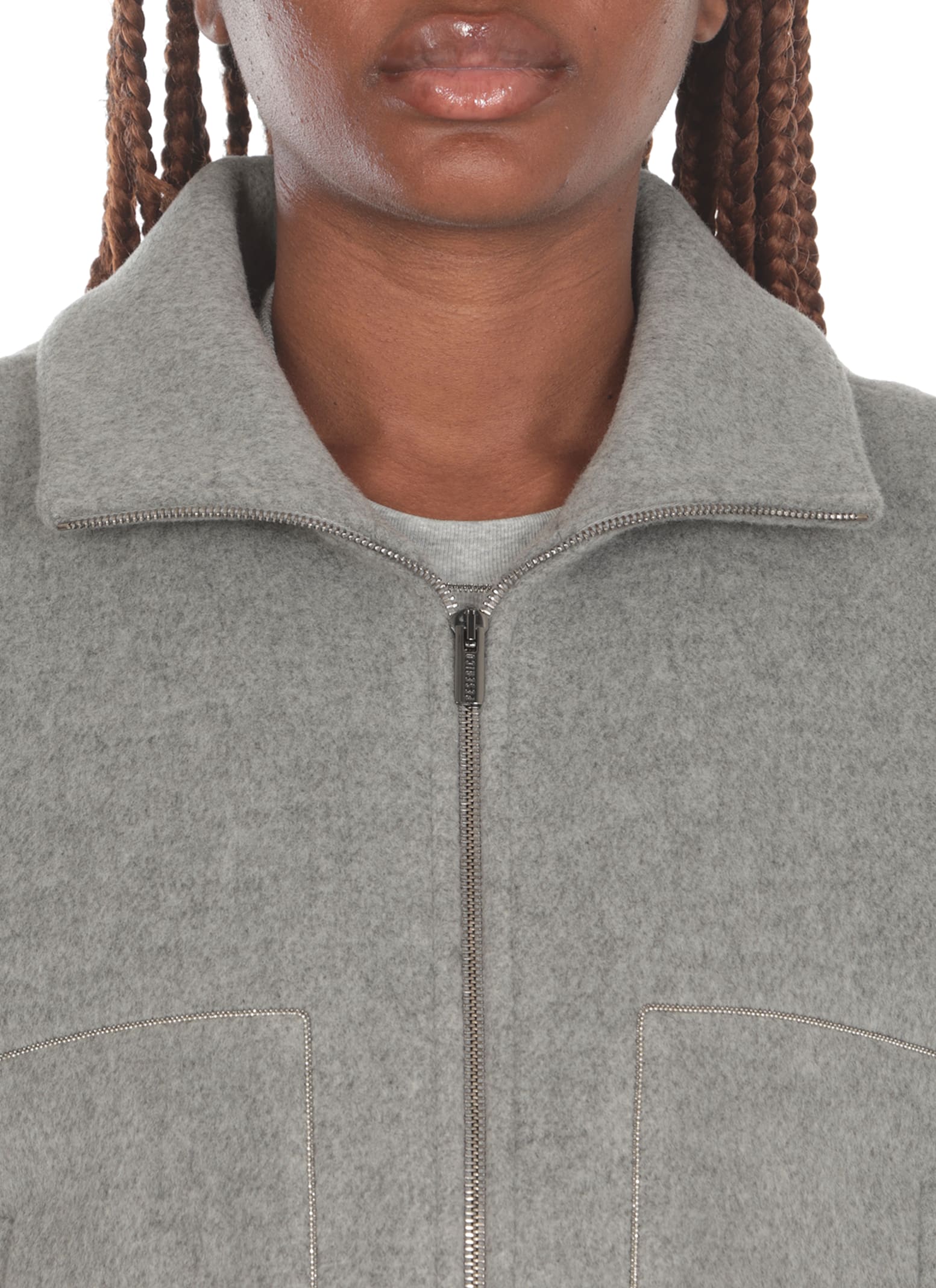 Shop Peserico Wool Jackets In Grey