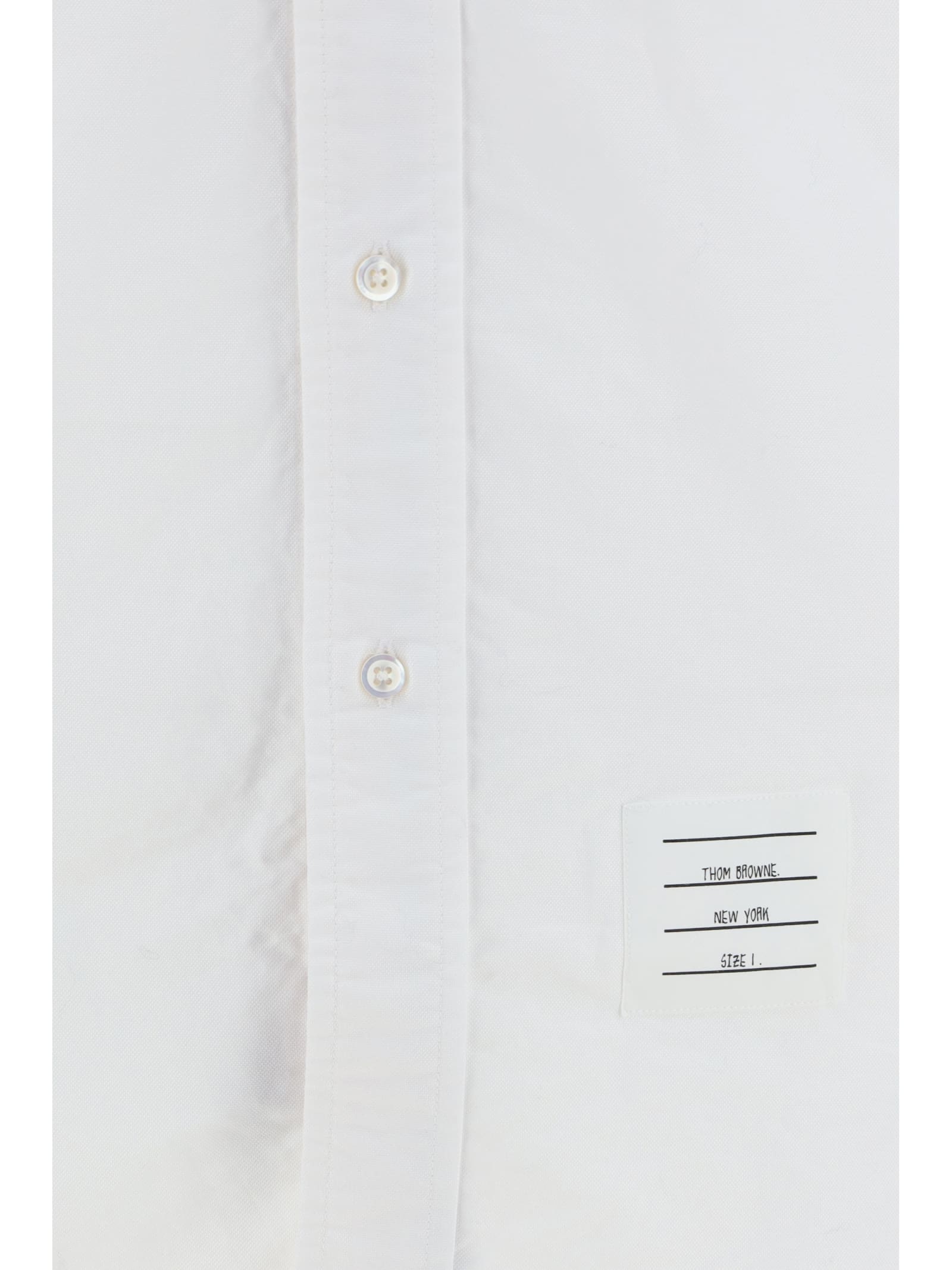 Shop Thom Browne Shirt In White