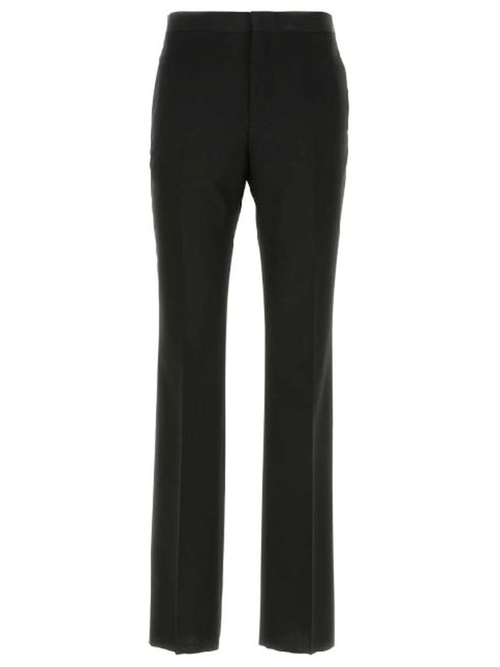 OFF-WHITE BLACK VIRGIN WOOL TROUSERS