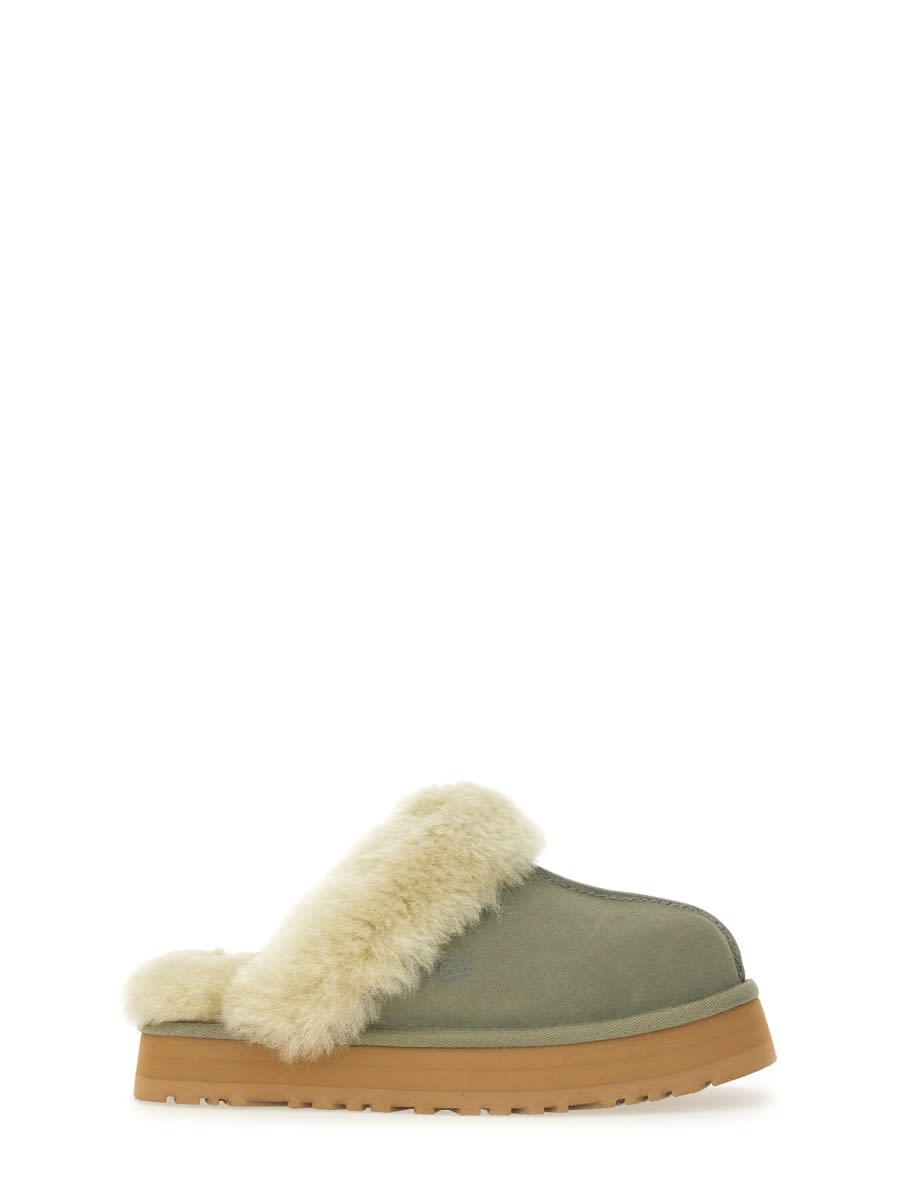 Ugg Autry Two-tone Leather Medalist Sneakers In Green