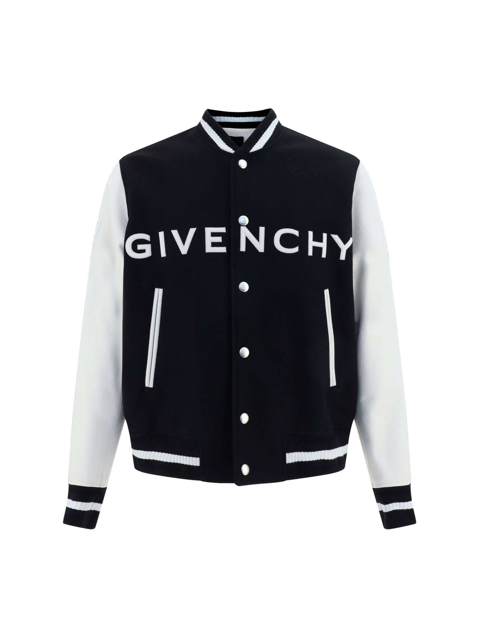 Shop Givenchy Varsity College Jacket In Black
