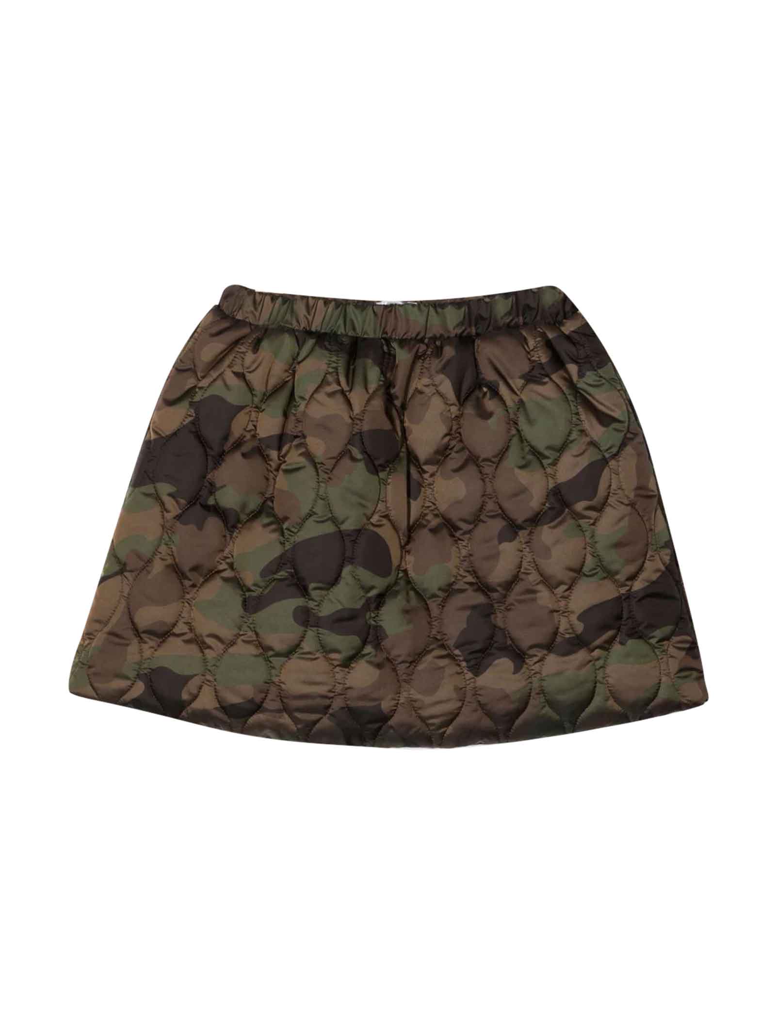 Il Gufo Miniskirt With Camouflage Pattern