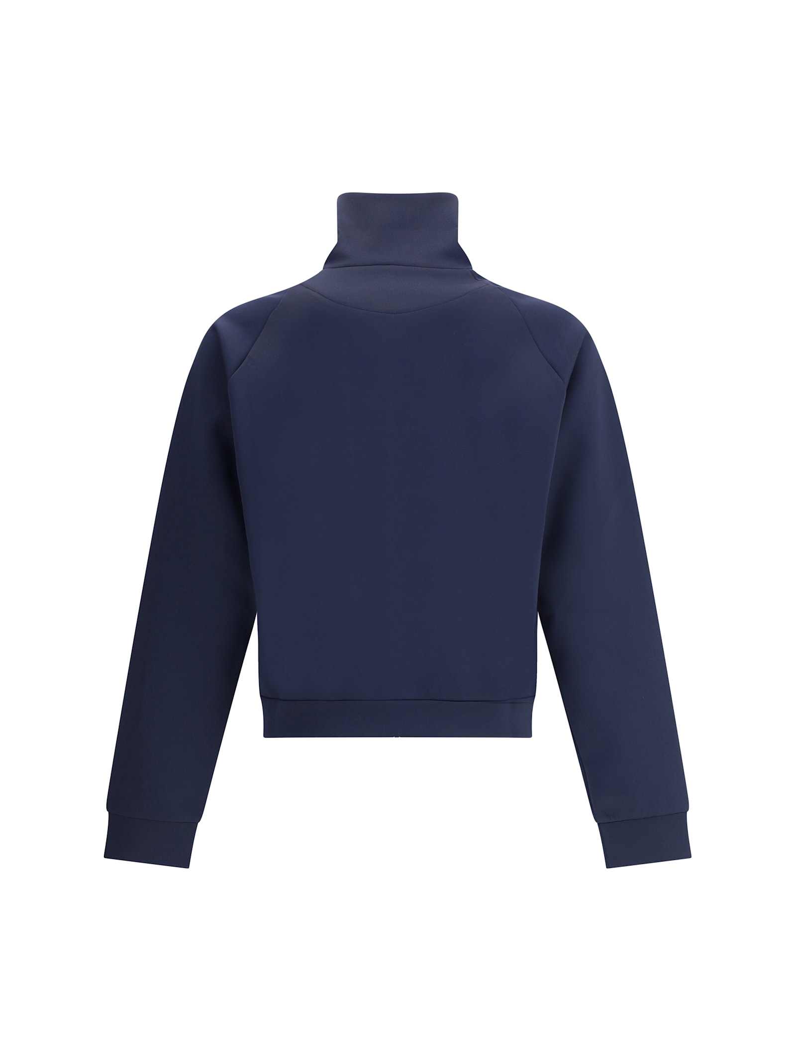 Prada Zippered Technical Fabric Jacket Clothing In Blue
