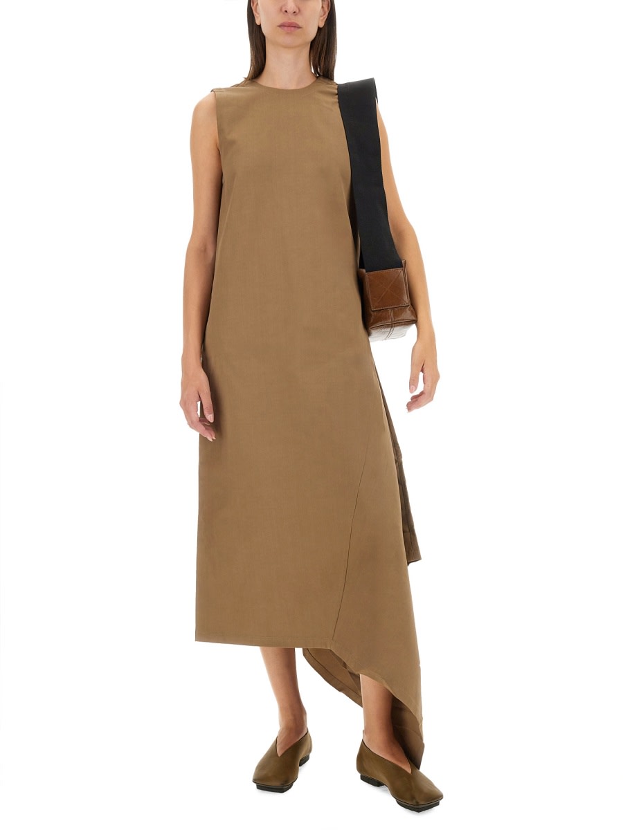 Shop Uma Wang Aura Dress In Beige