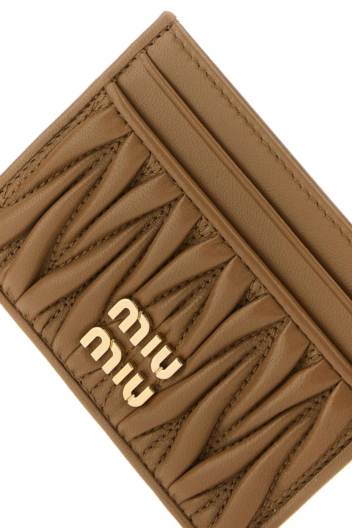 MIU MIU LEATHER CARD HOLDER