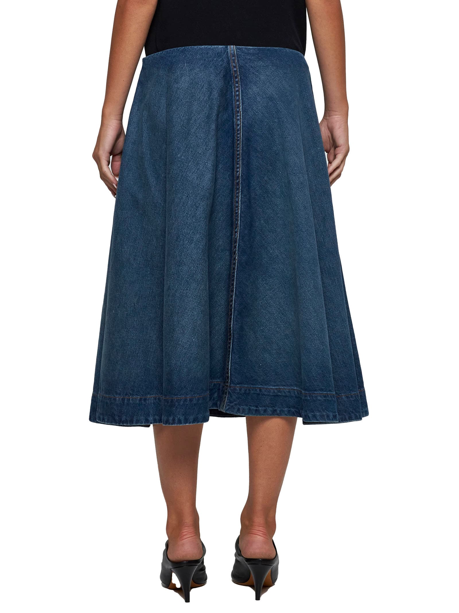 Shop Khaite Skirt In Stinson