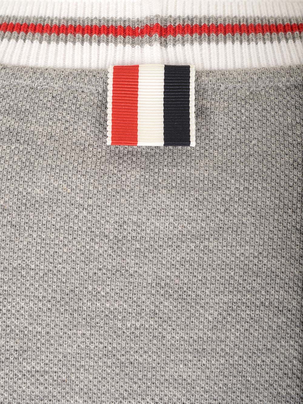 Shop Thom Browne Cotton Pique Tennis Dress In Grey