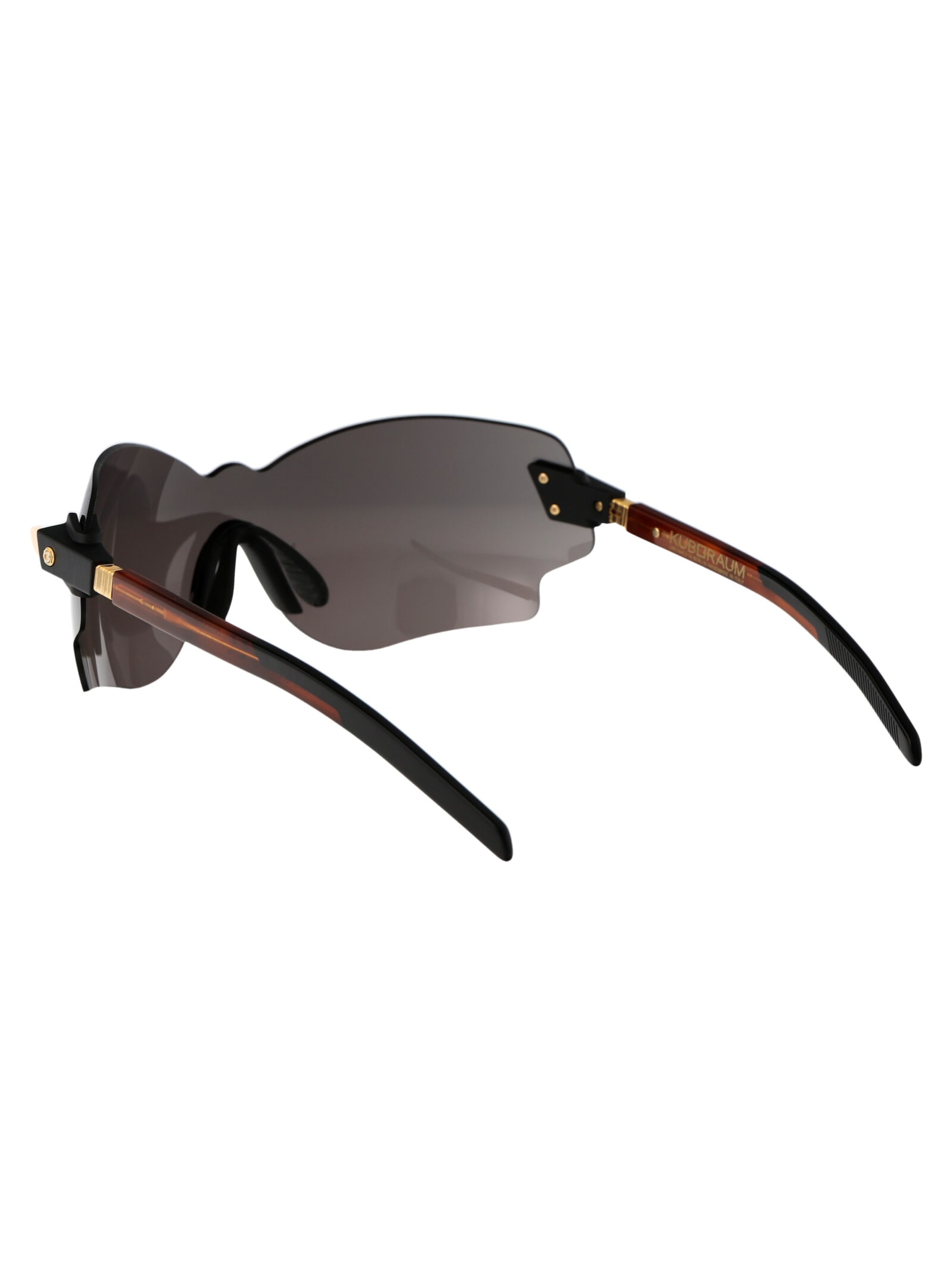 Shop Kuboraum Maske E51 Sunglasses In Brh Dark Grey