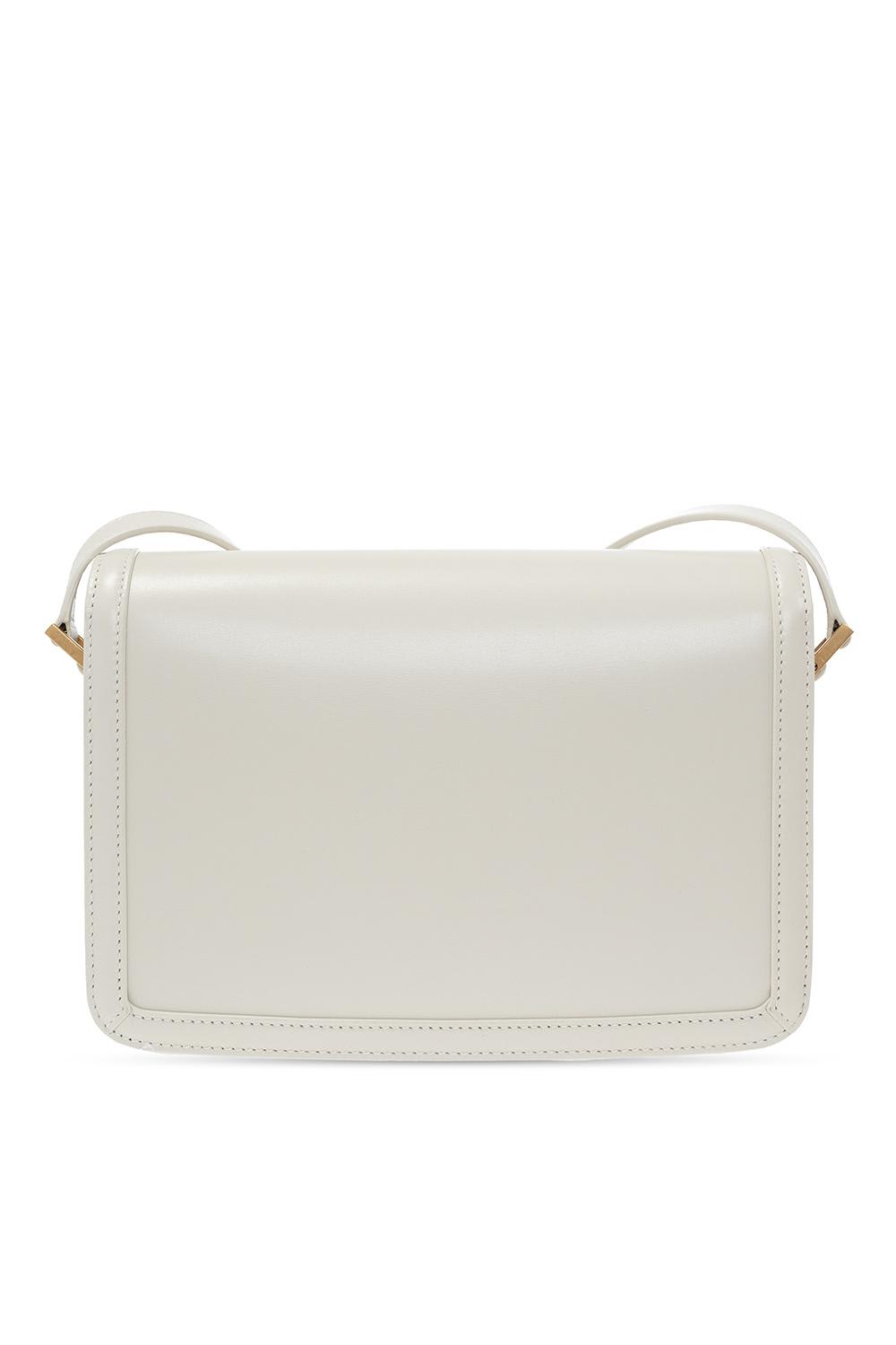 Shop Saint Laurent Solferino Medium Shoulder Bag In Crema Soft