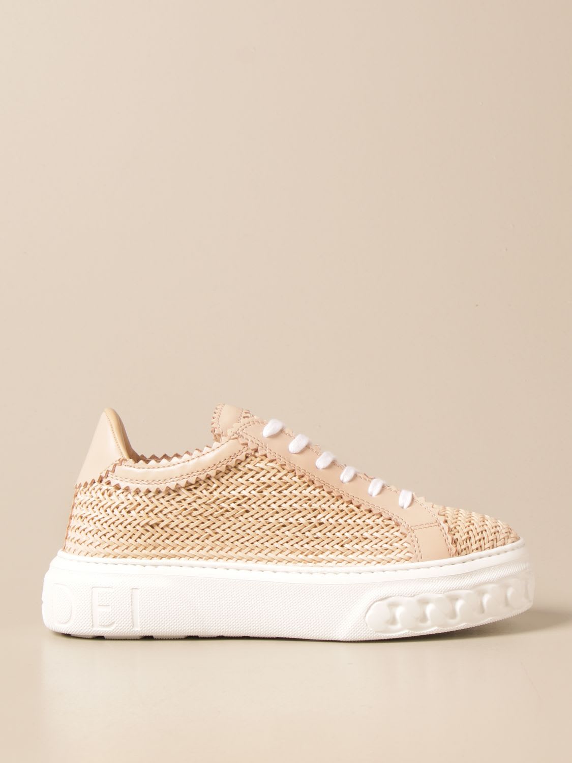 Casadei Sneakers Casadei Sneakers In Woven Leather