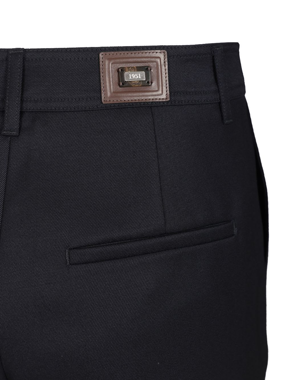 Max Mara Cannes Wide Leg Wool Gabardine Trousers In Black