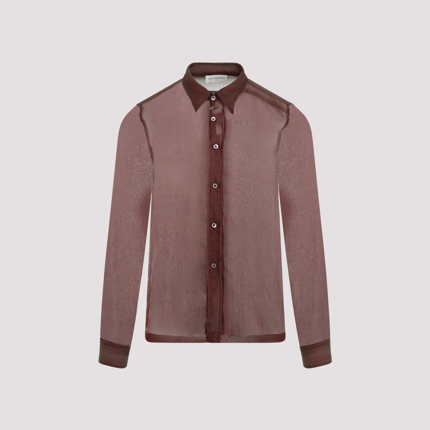 Shop Dries Van Noten Dries Vam Noten Congreve Shirt In Bordeaux