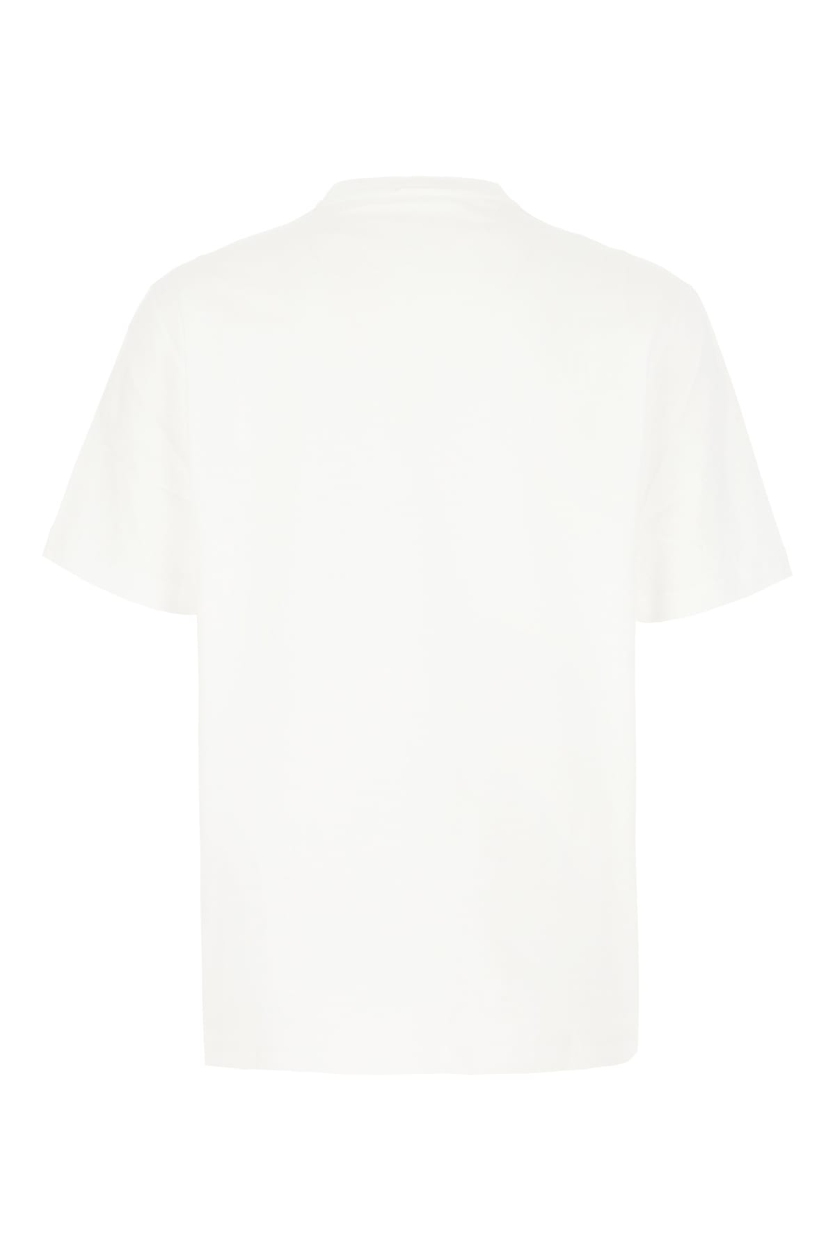 Shop Versace White Cotton T-shirt In Optical White