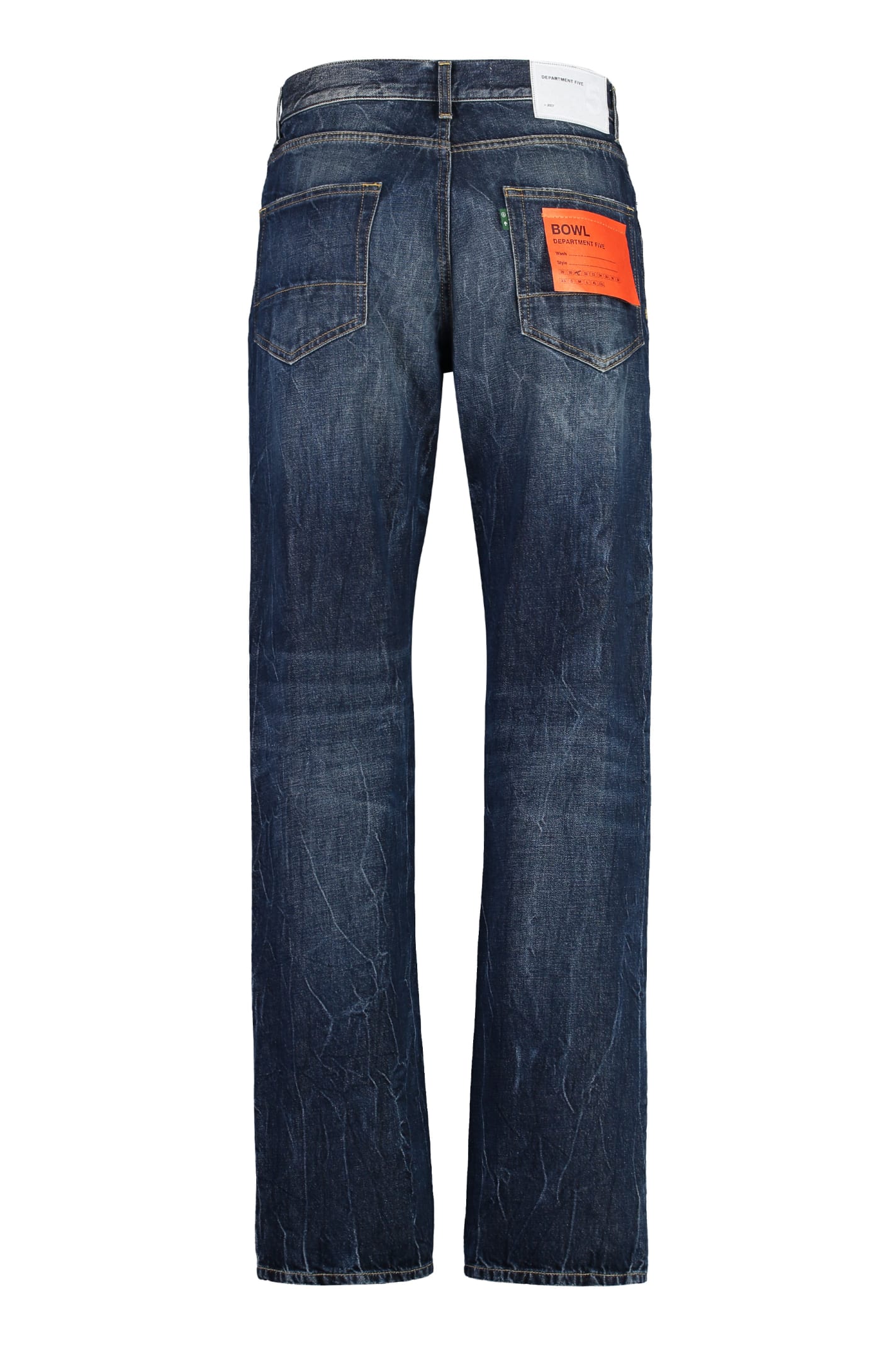 Shop Department Five Bowl 5-pocket Straight-leg Jeans In Denim