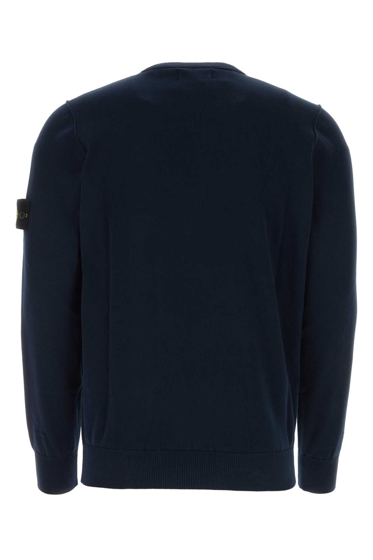 Shop Stone Island Midnight Blue Cotton Sweater