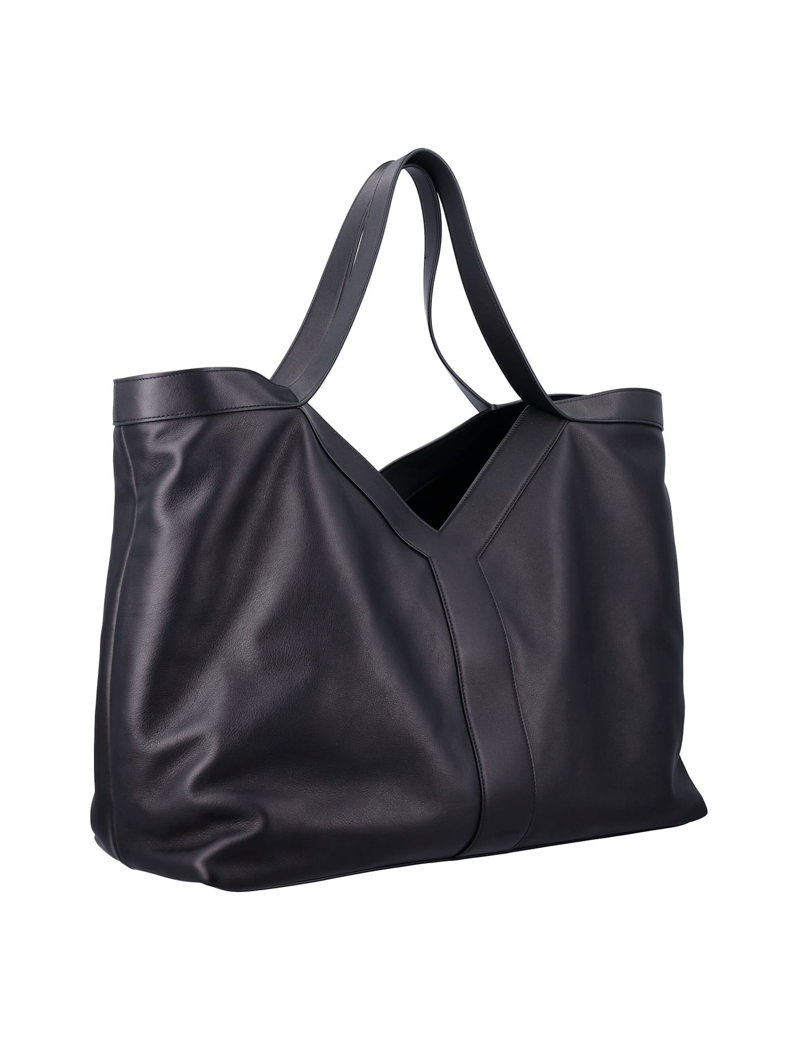 Saint Laurent Y Large Tote In Orange