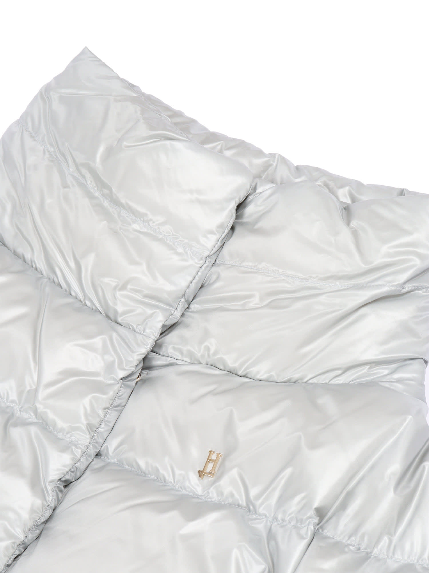 Herno Quilted Down Jacket In Silver
