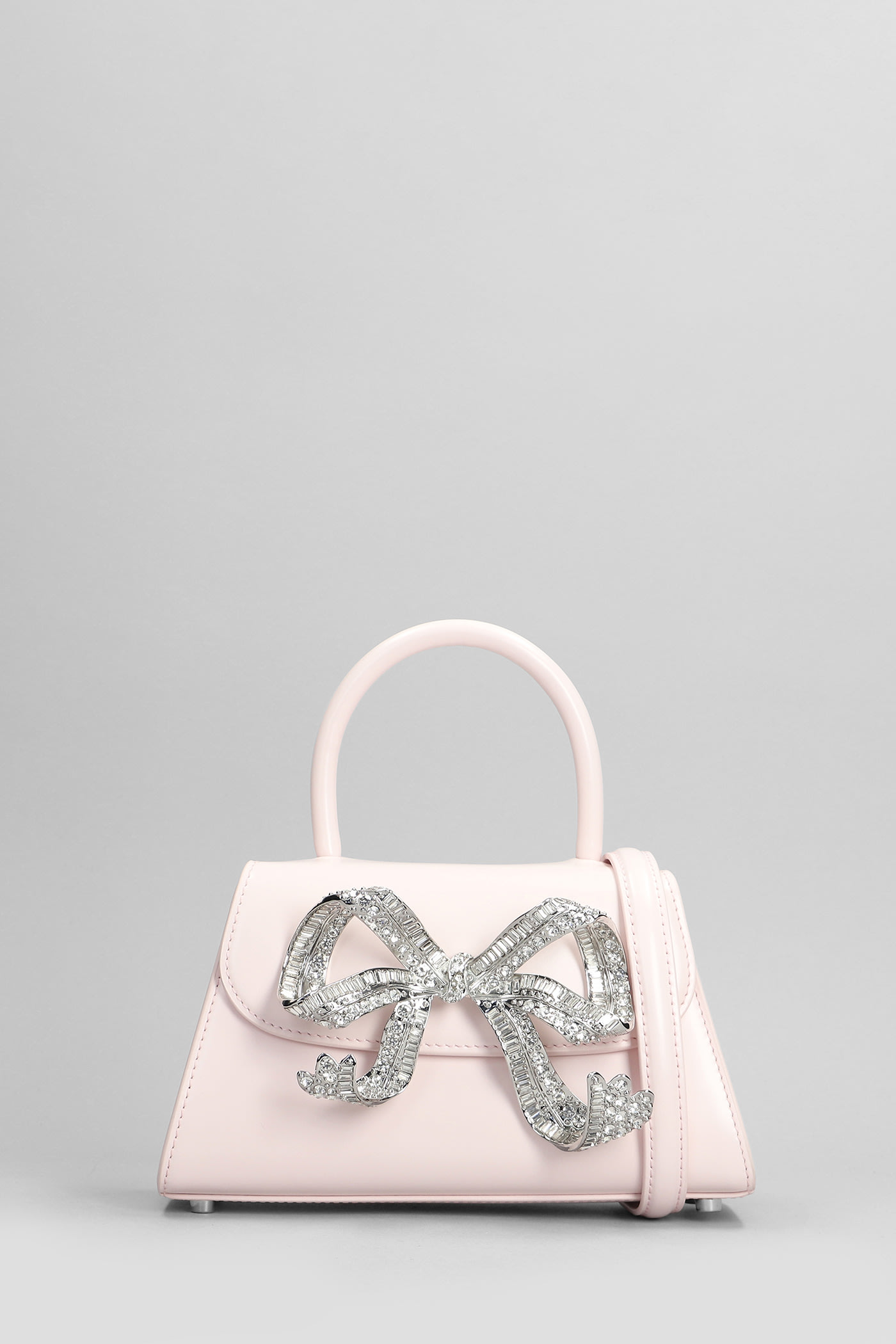 Capri Mini Hand Bag In Rose-pink Leather