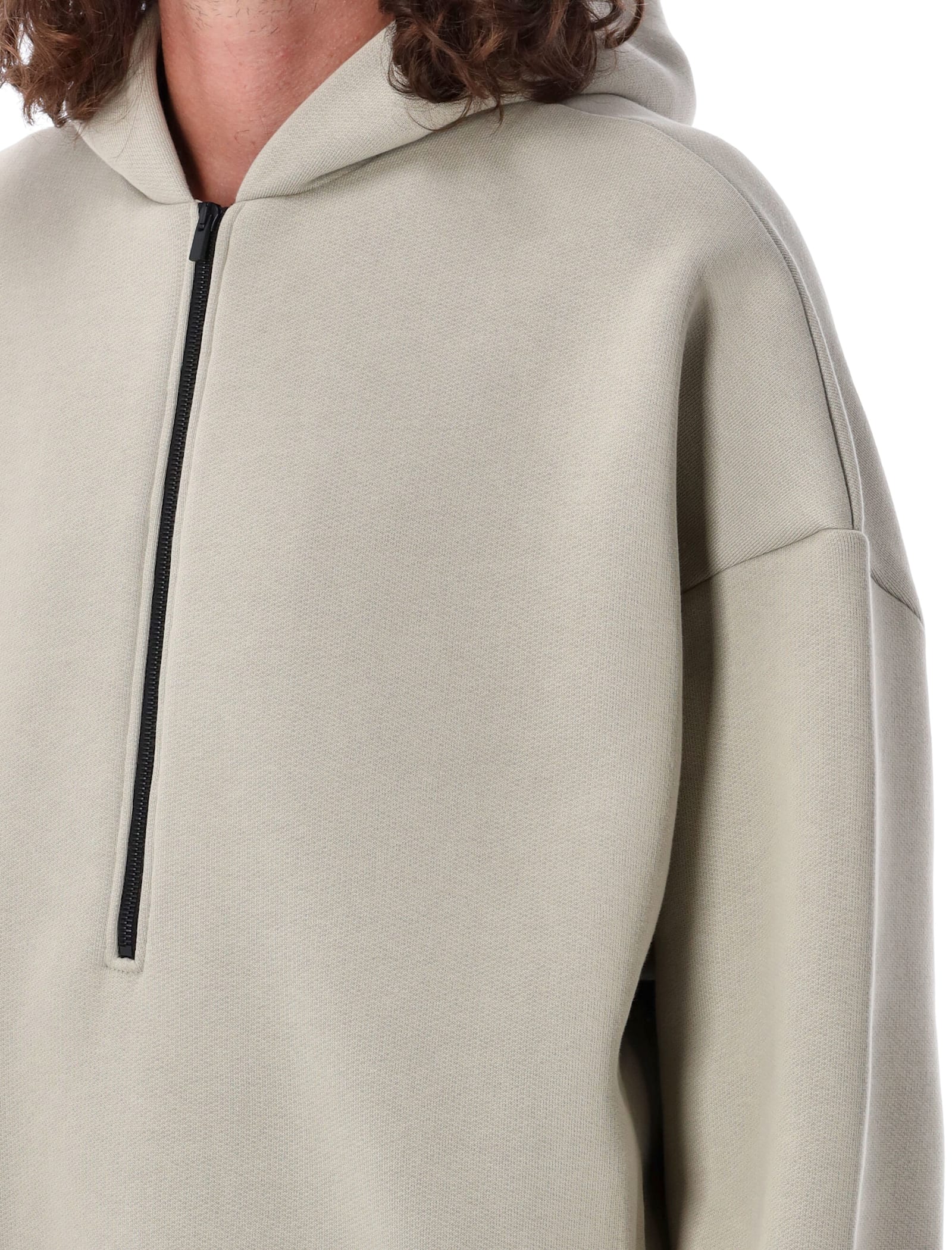 Shop Fear Of God Half Zip Hoodie In Paris Sky