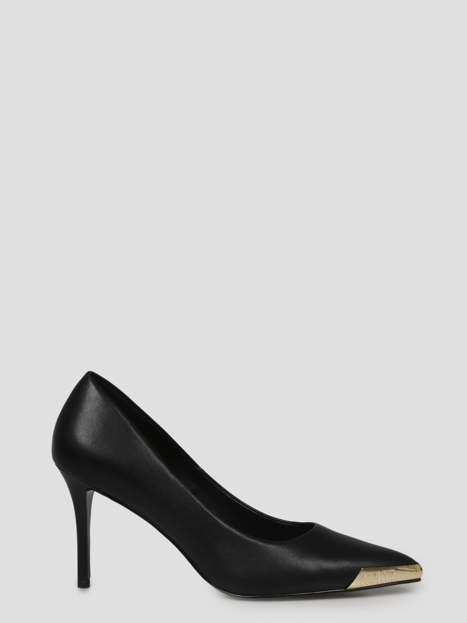 Versace Jeans Couture Black Scarlett Heels In Black