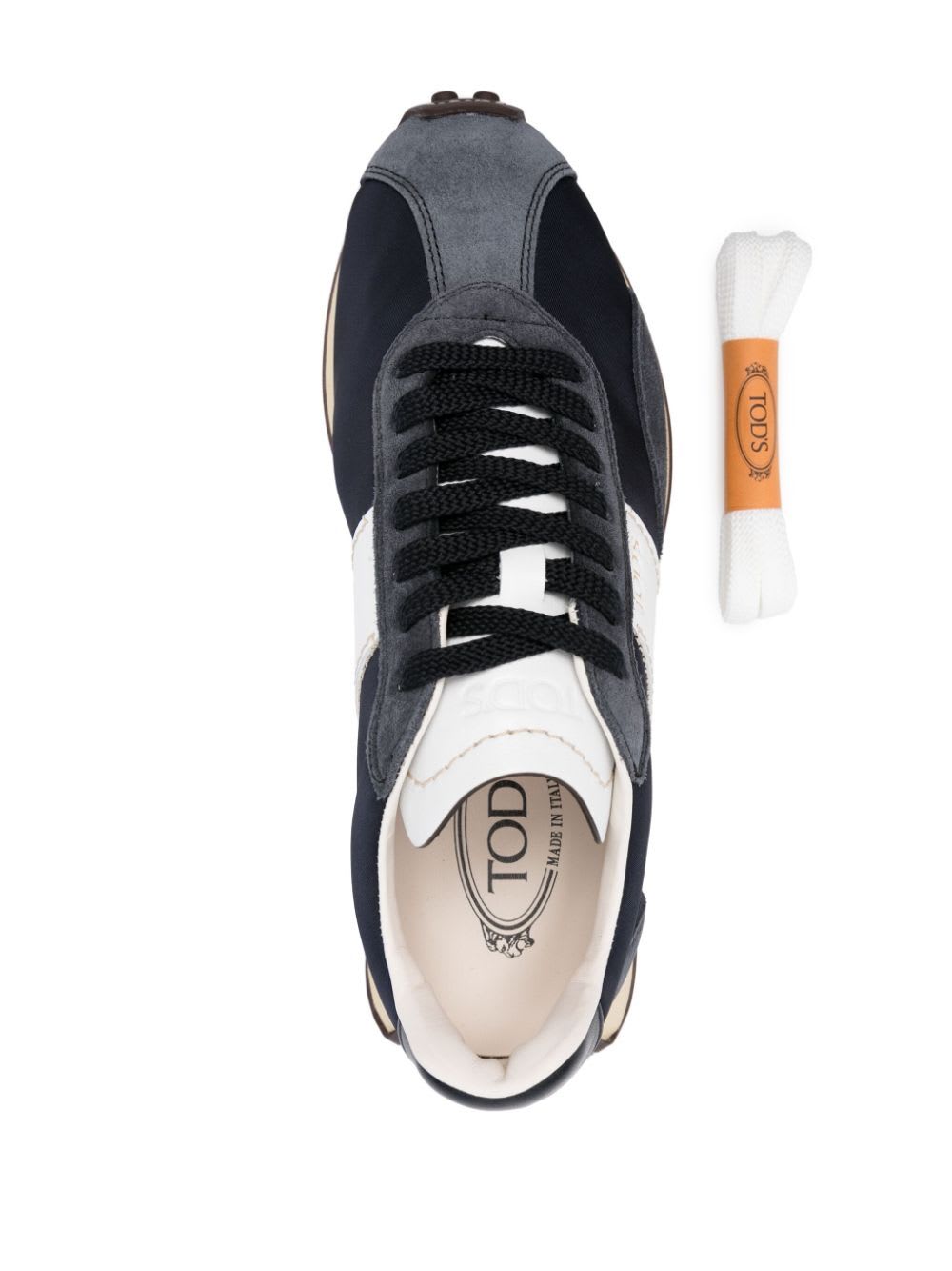 Shop Tod's Sneakers In V Blue White