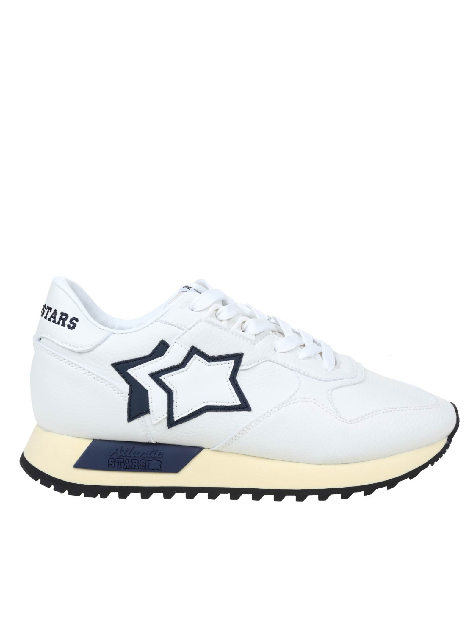 Atlantic Stars Draco Sneakers In Nylon And Suede Color White