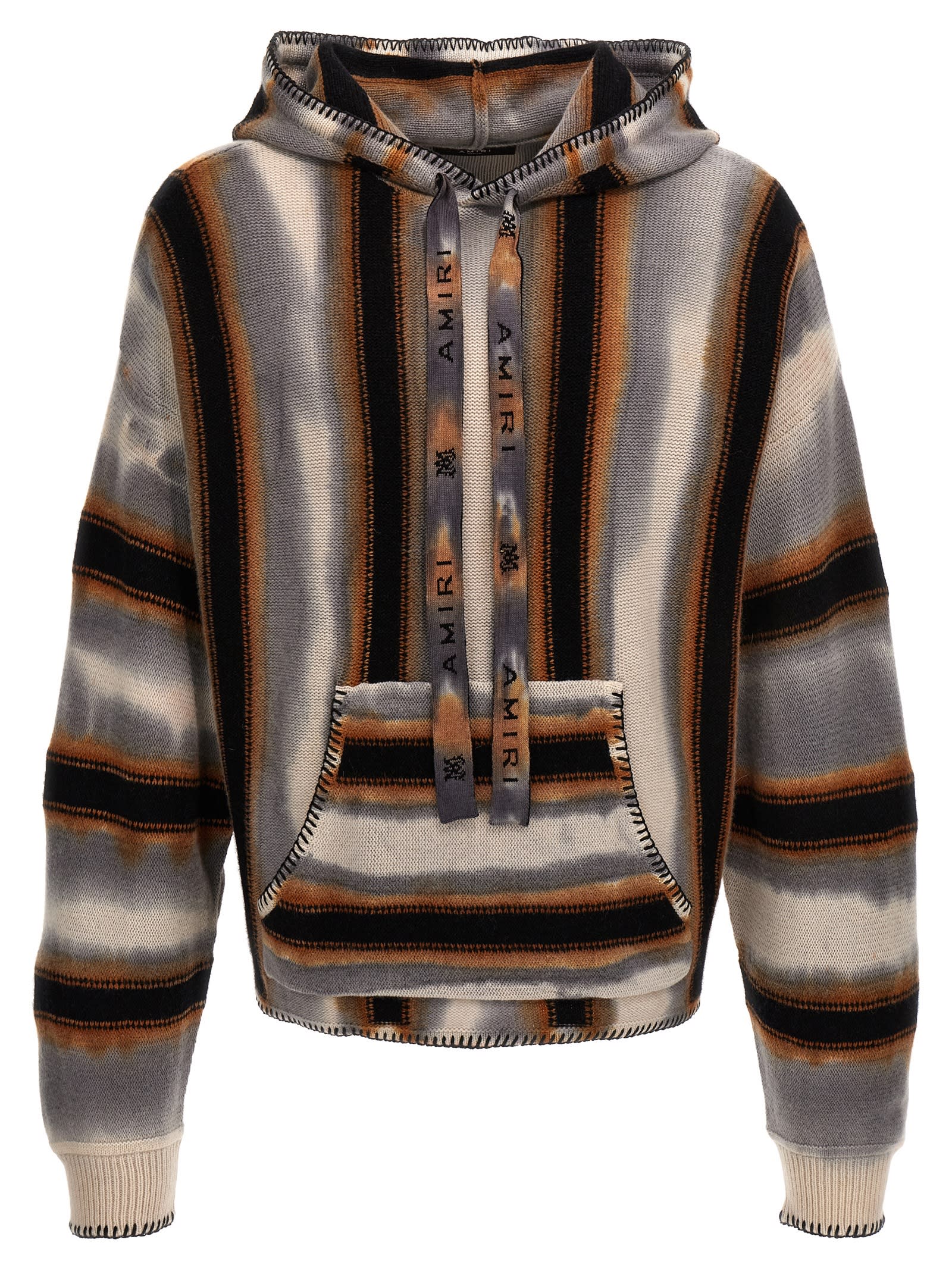 AMIRI baja Stripe Hooded Sweater