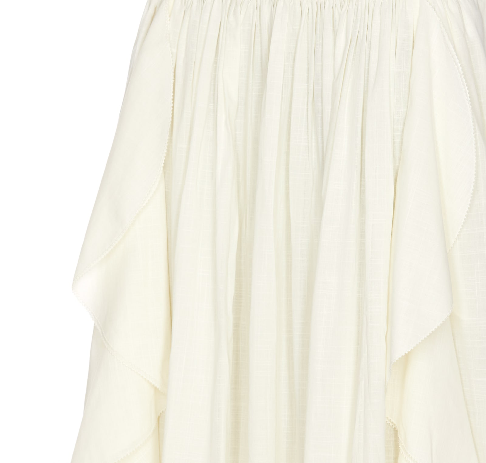 Shop Zimmermann Acacia Ruffle Maxi Skirt In White