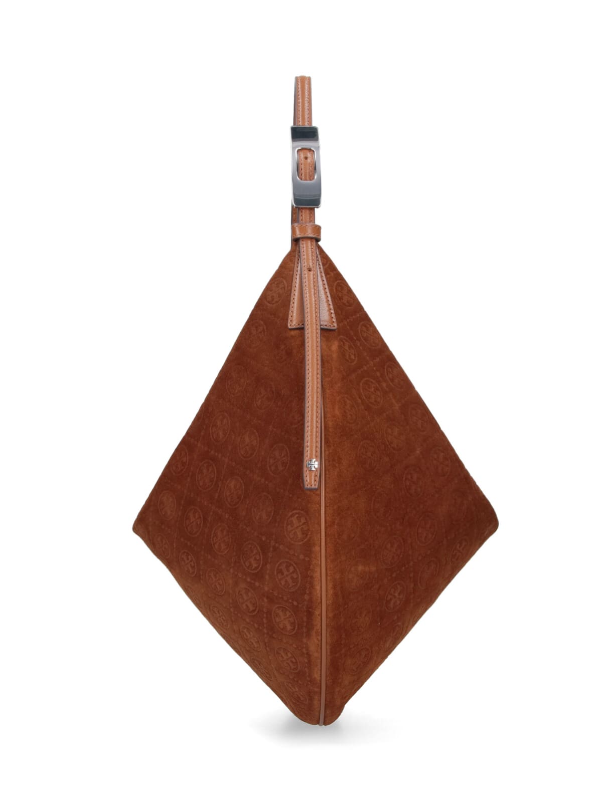 Tory Burch Medium Shoulder Bag Balloon T Monogram In Brown