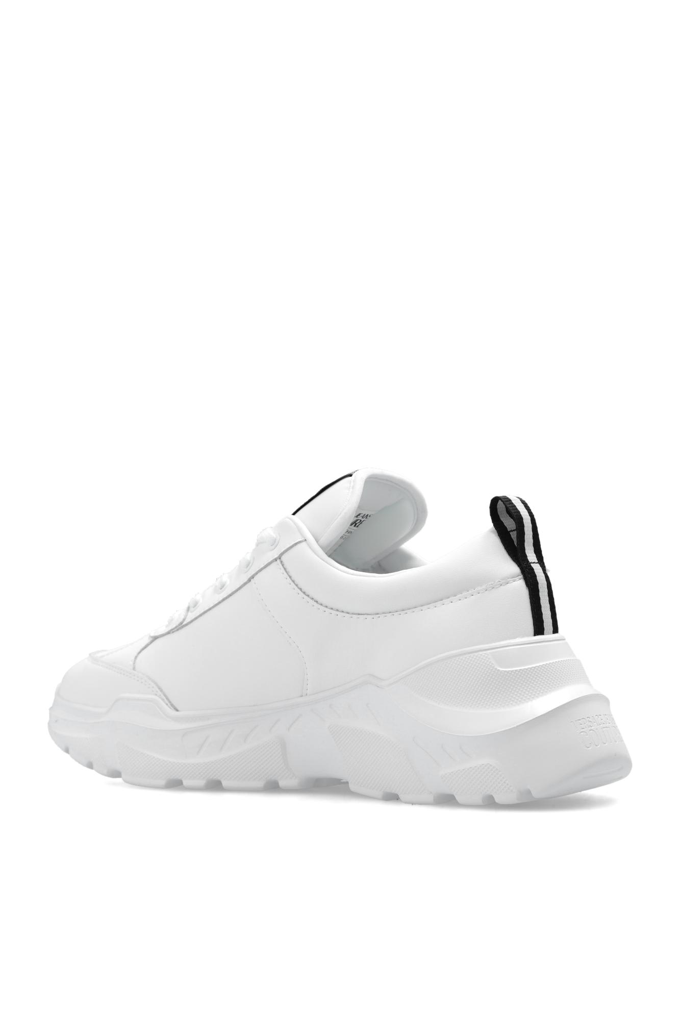 Versace Jeans Couture Printed Sneakers In White