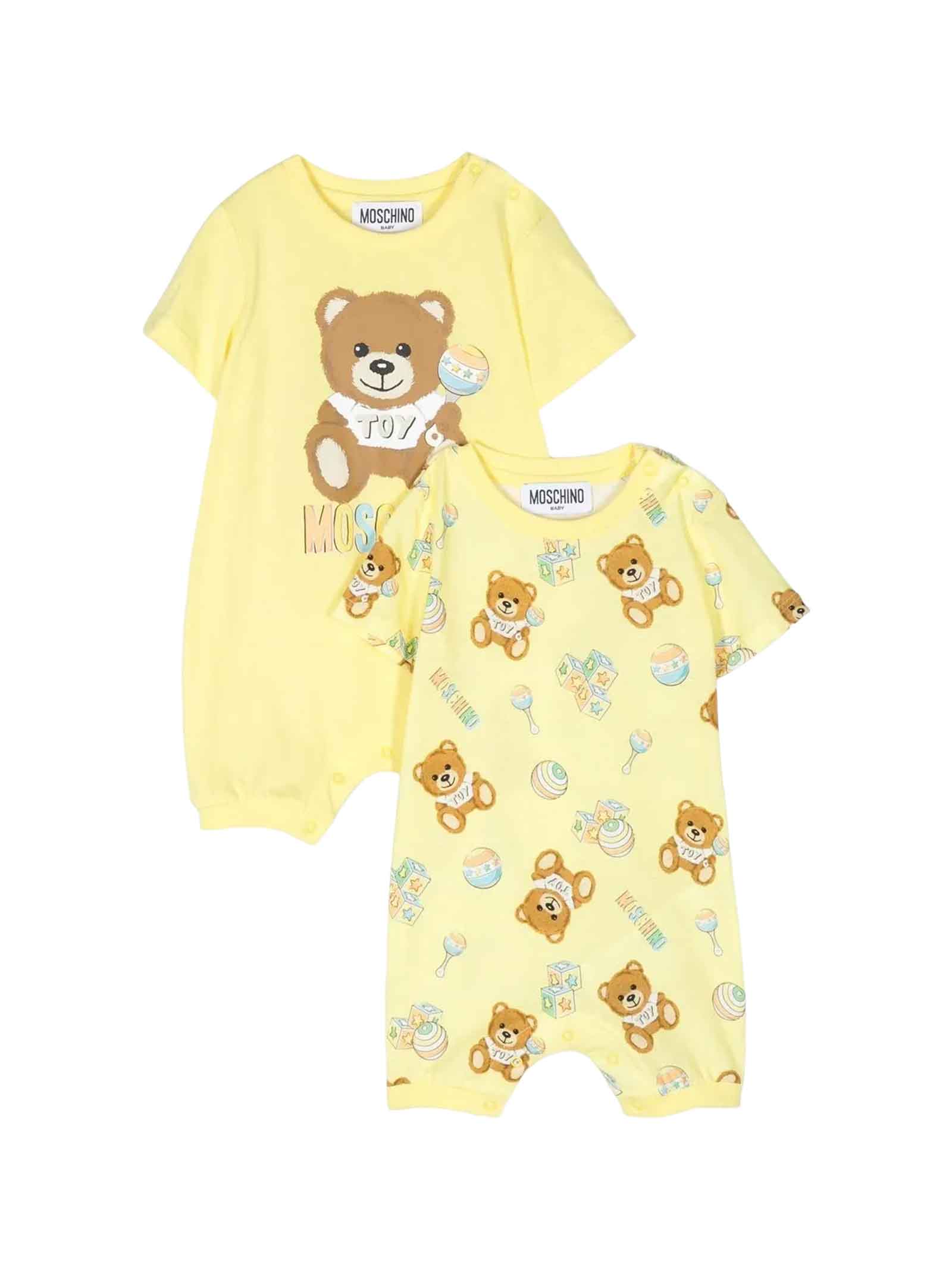 Moschino Yellow Set Baby Unisex
