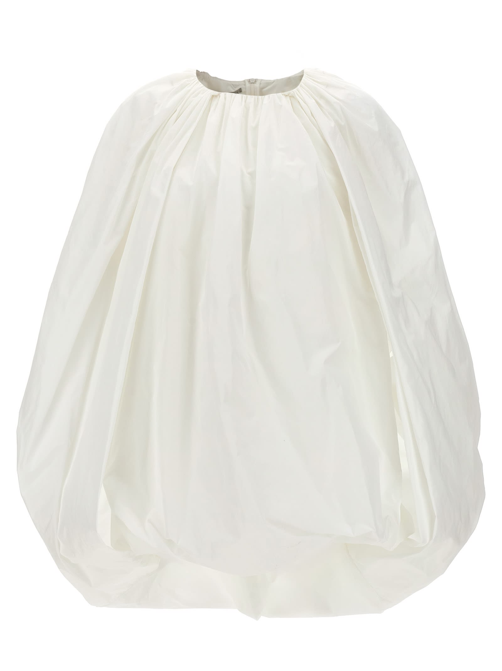 Shop Stella Mccartney Cape Mini Dress In White