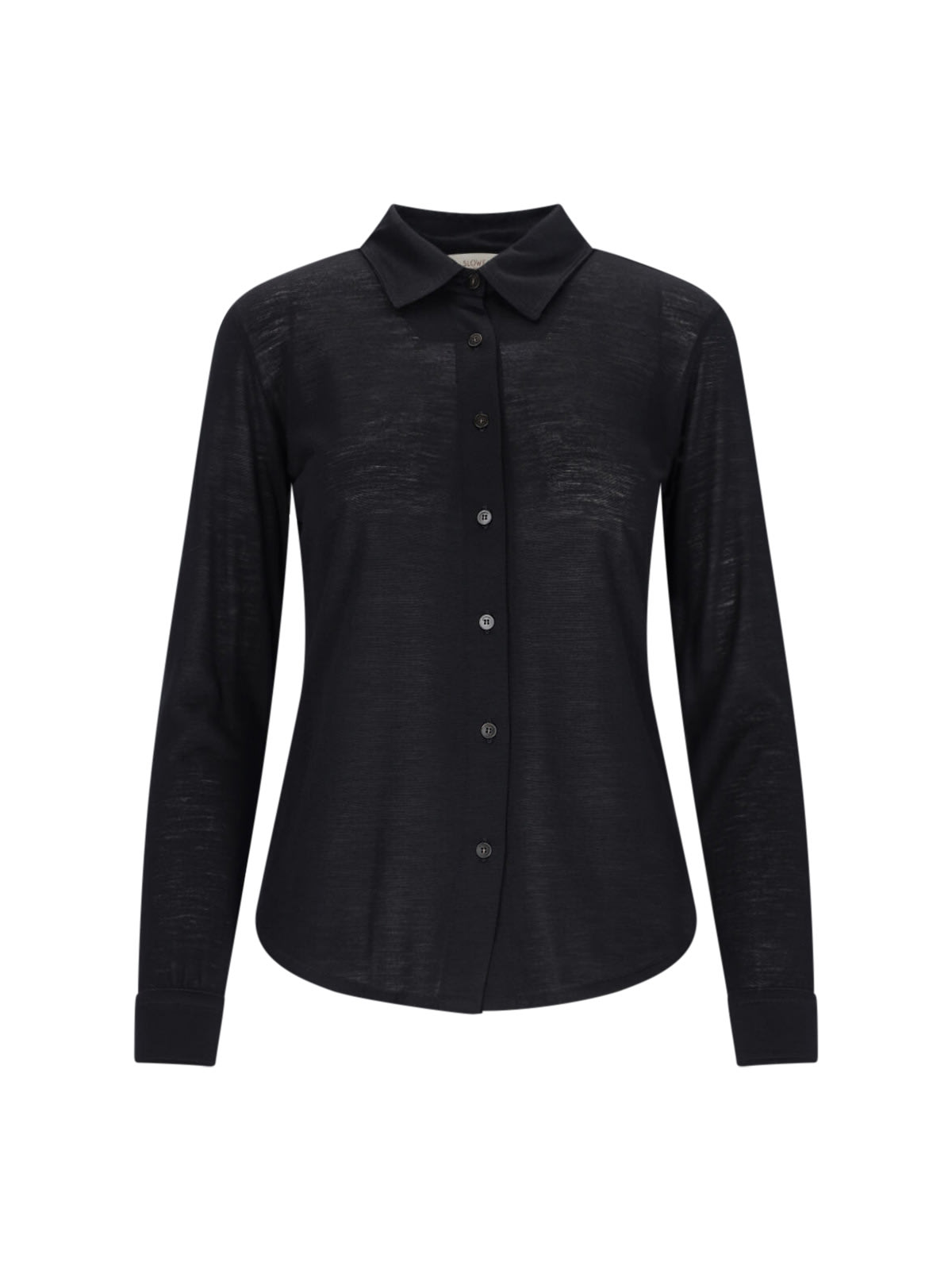 Shop Zanone Semi-transparent Shirt In Black