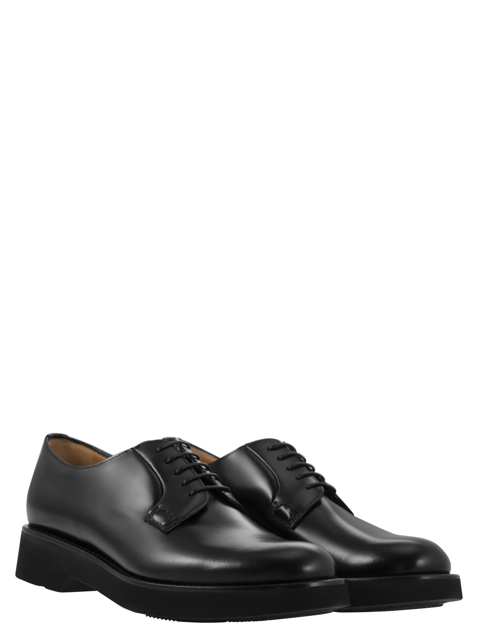 Church's Black Leather Oxfords And Derbies In Black