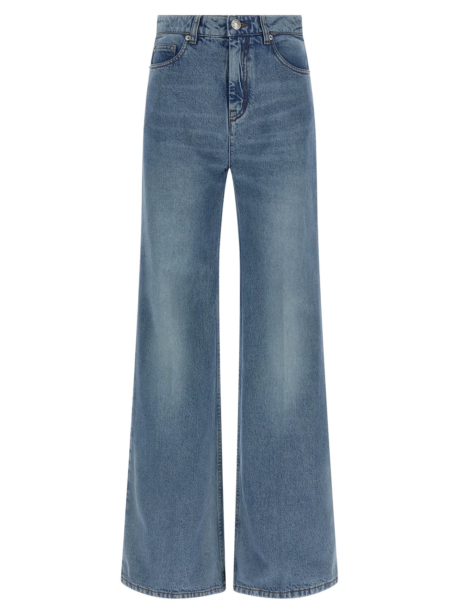 Ami Alexandre Mattiussi Ami Paris Flared Leg Jeans In Blue