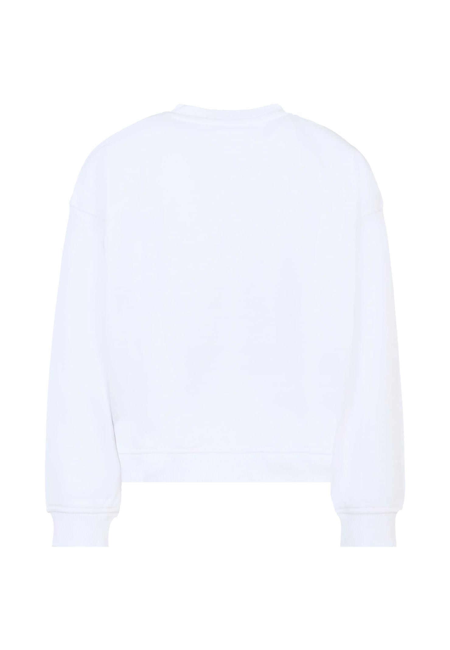 Richmond White Sweatshirt For Kids With Logo In White