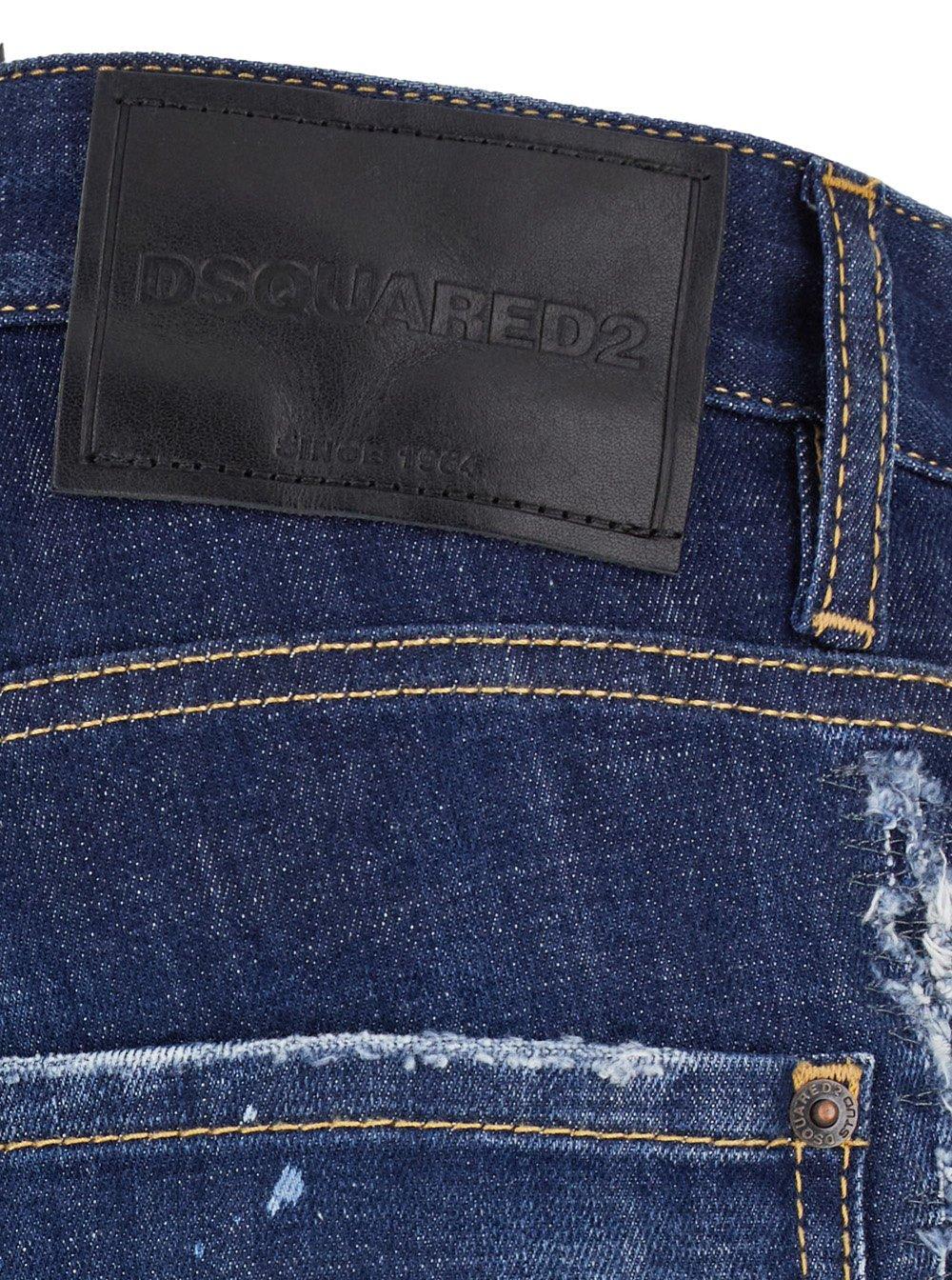 Shop Dsquared2 Dark Cb Wash Cool Guy Jeans In Blue