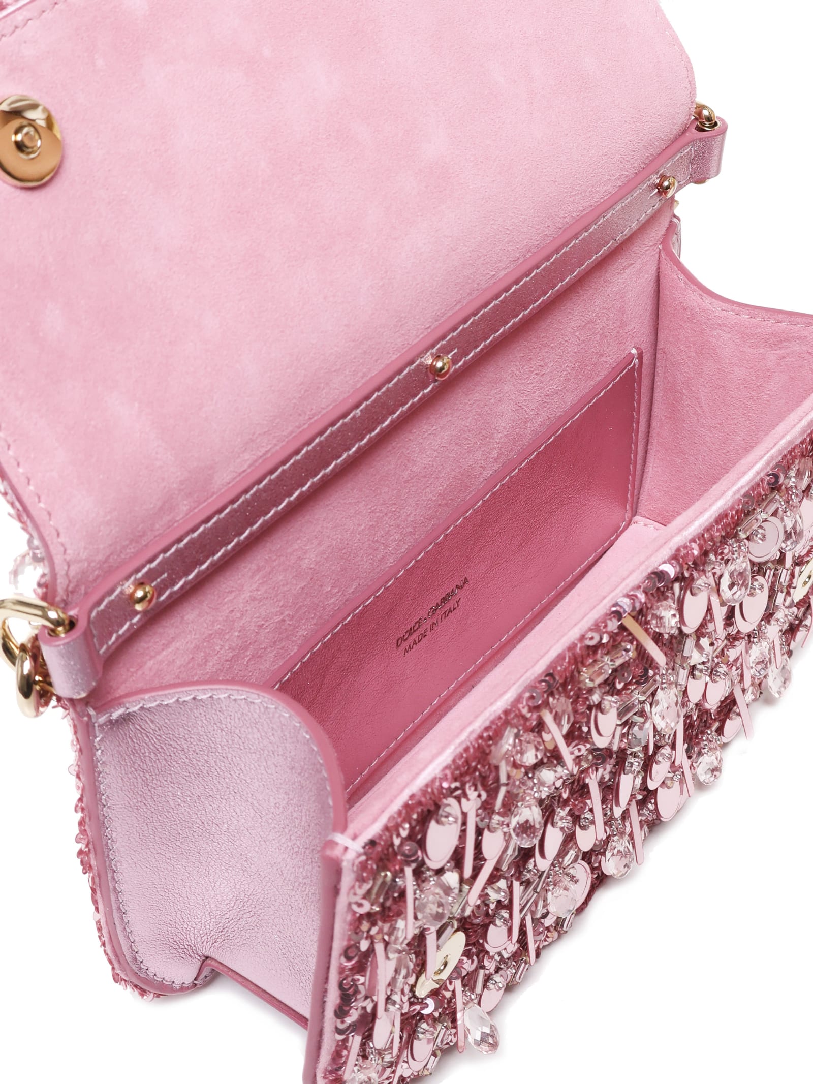 Shop Dolce & Gabbana 3.5 Shoulder Bag In Sparkling Pink